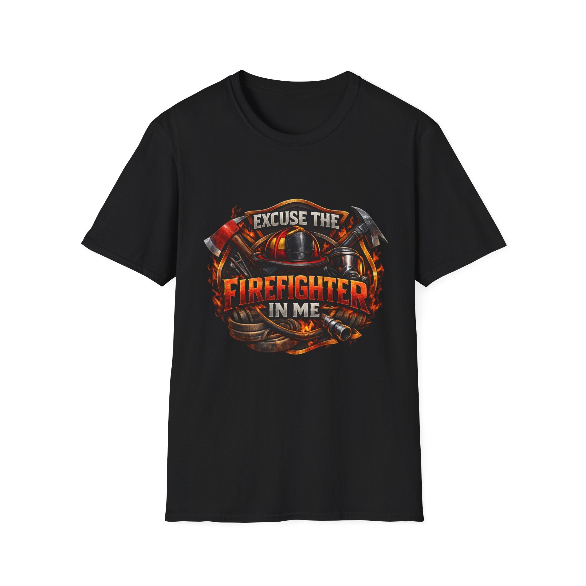 Excuse the Firefighter In Me T-Shirt — Firefighter Pride Graphic Tee