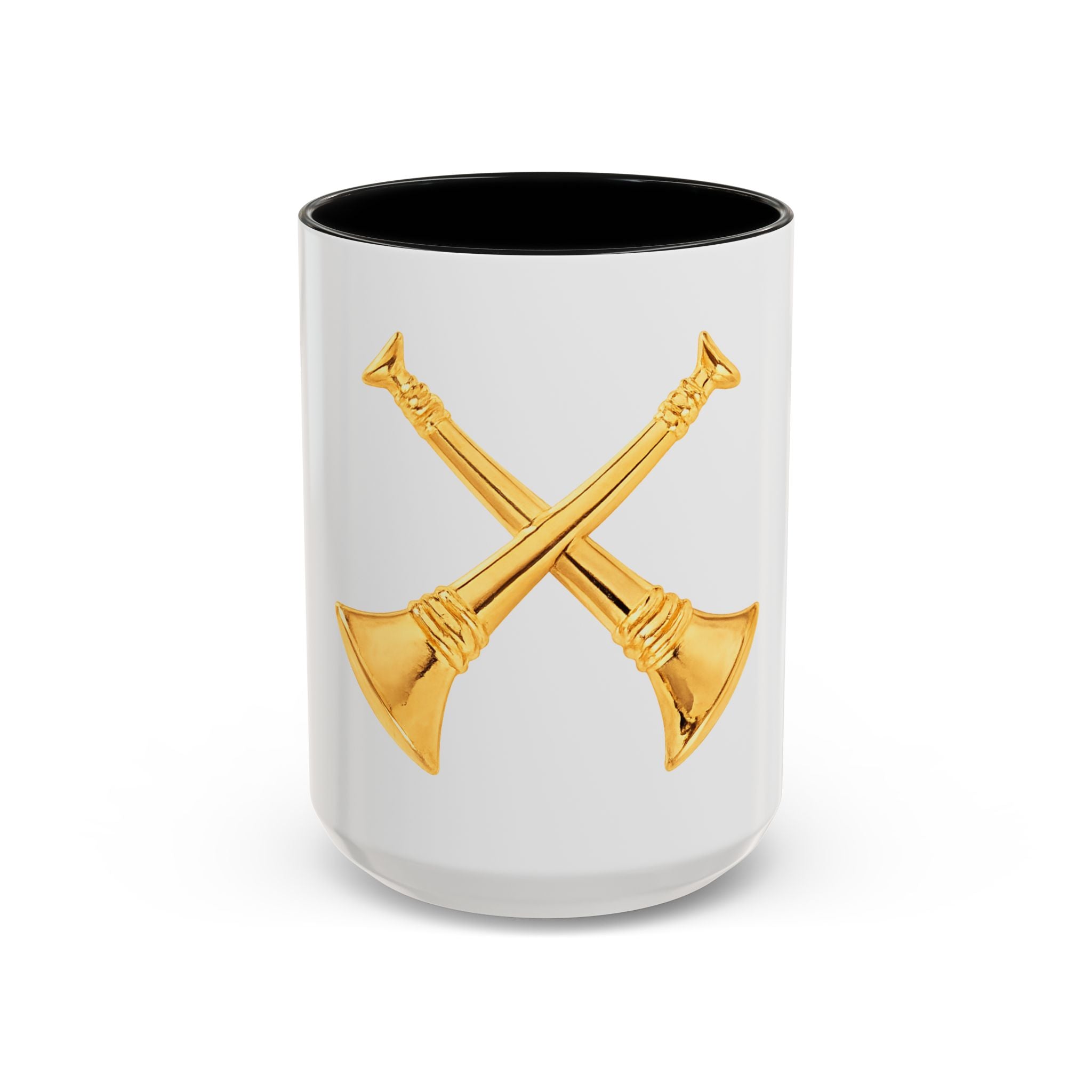 Battalion Chief Collar Insignia Accent Coffee Mug — Firefighter Rank Design (11/15oz)