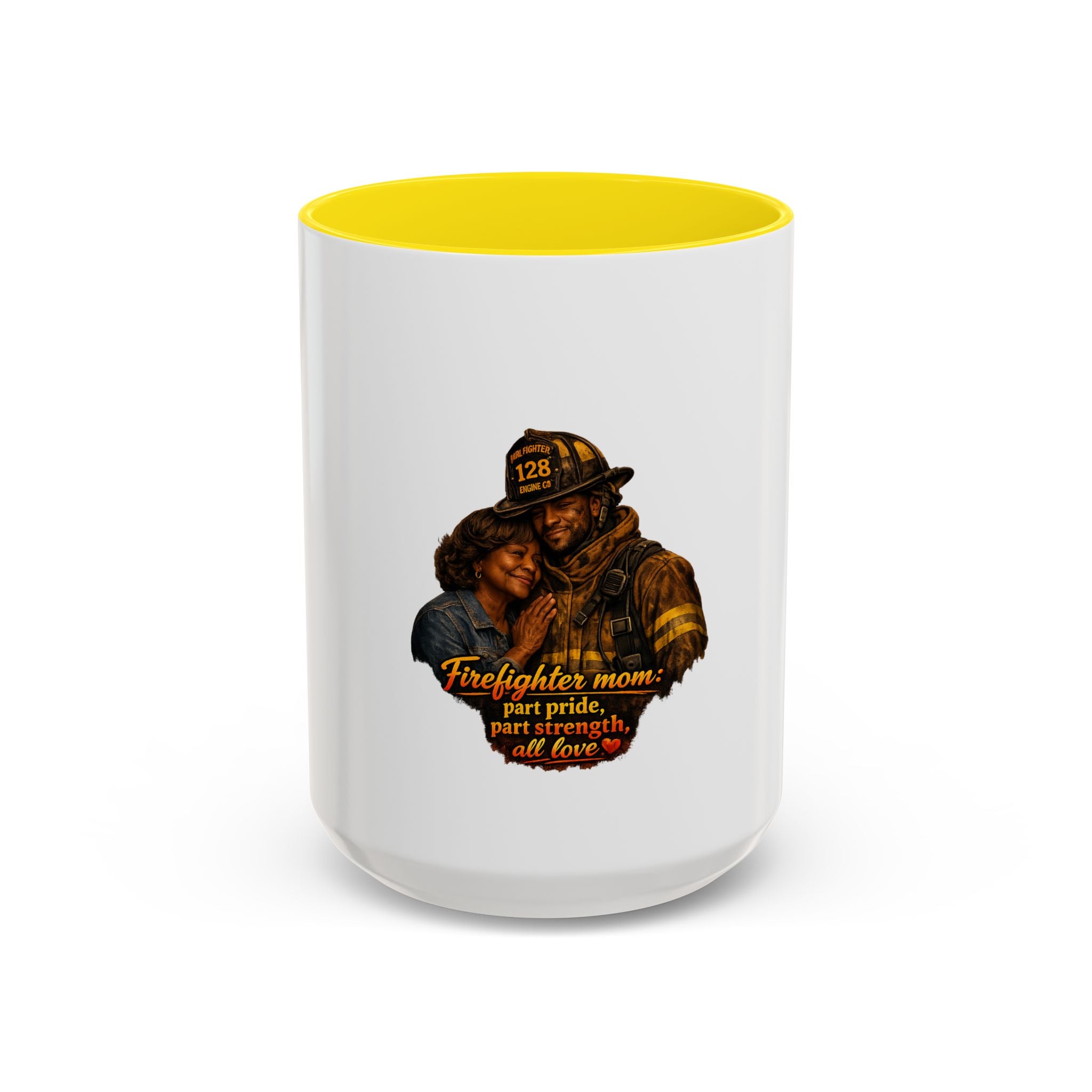 Firefighter Mom Coffee Mug — “Part Pride, Part Strength, All Love” (11/15oz)