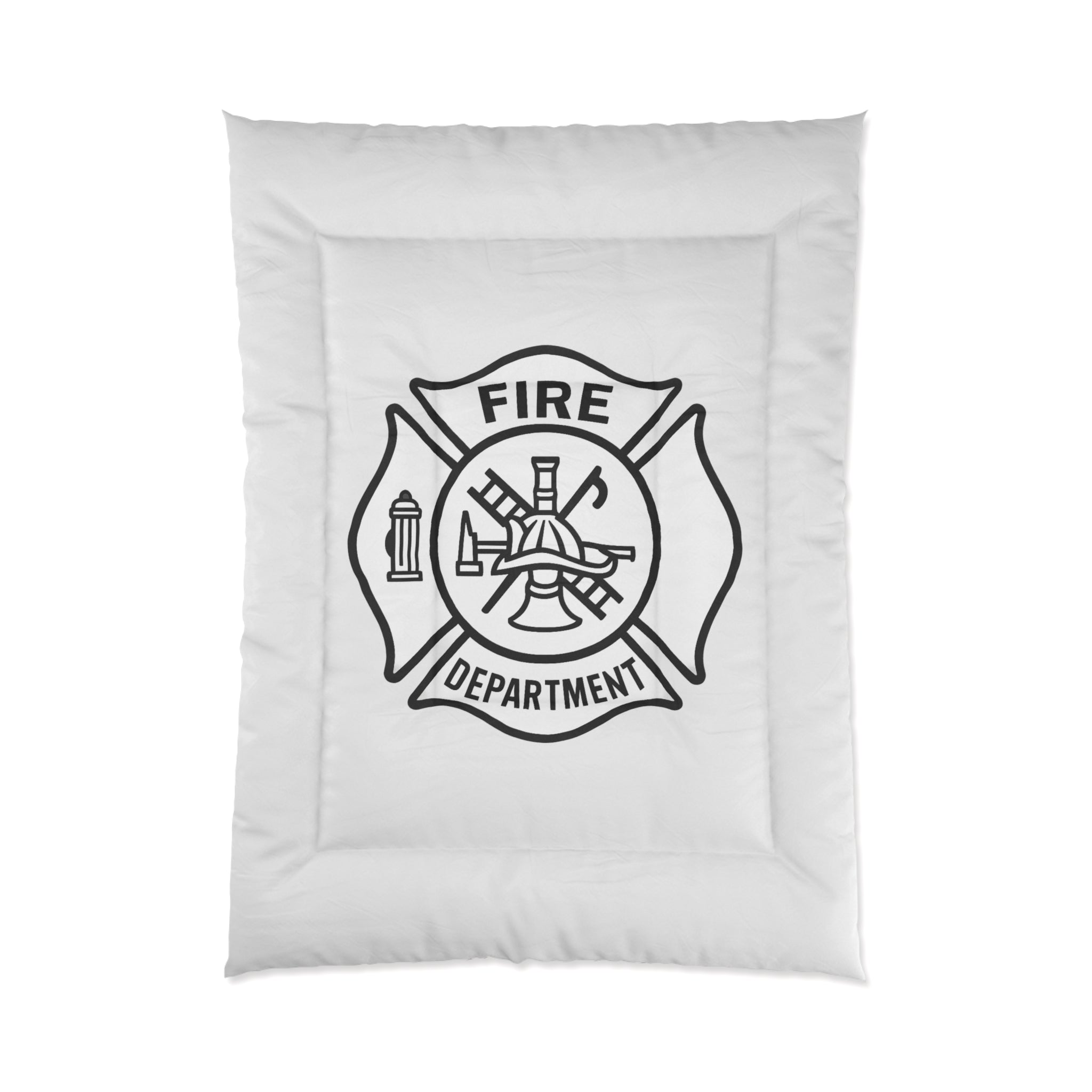 Fire Department Comforter - Maltese Cross Firefighter Bedding
