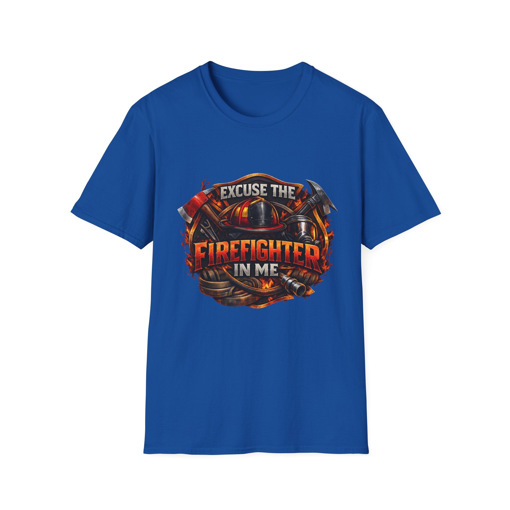 Excuse the Firefighter In Me T-Shirt — Firefighter Pride Graphic Tee