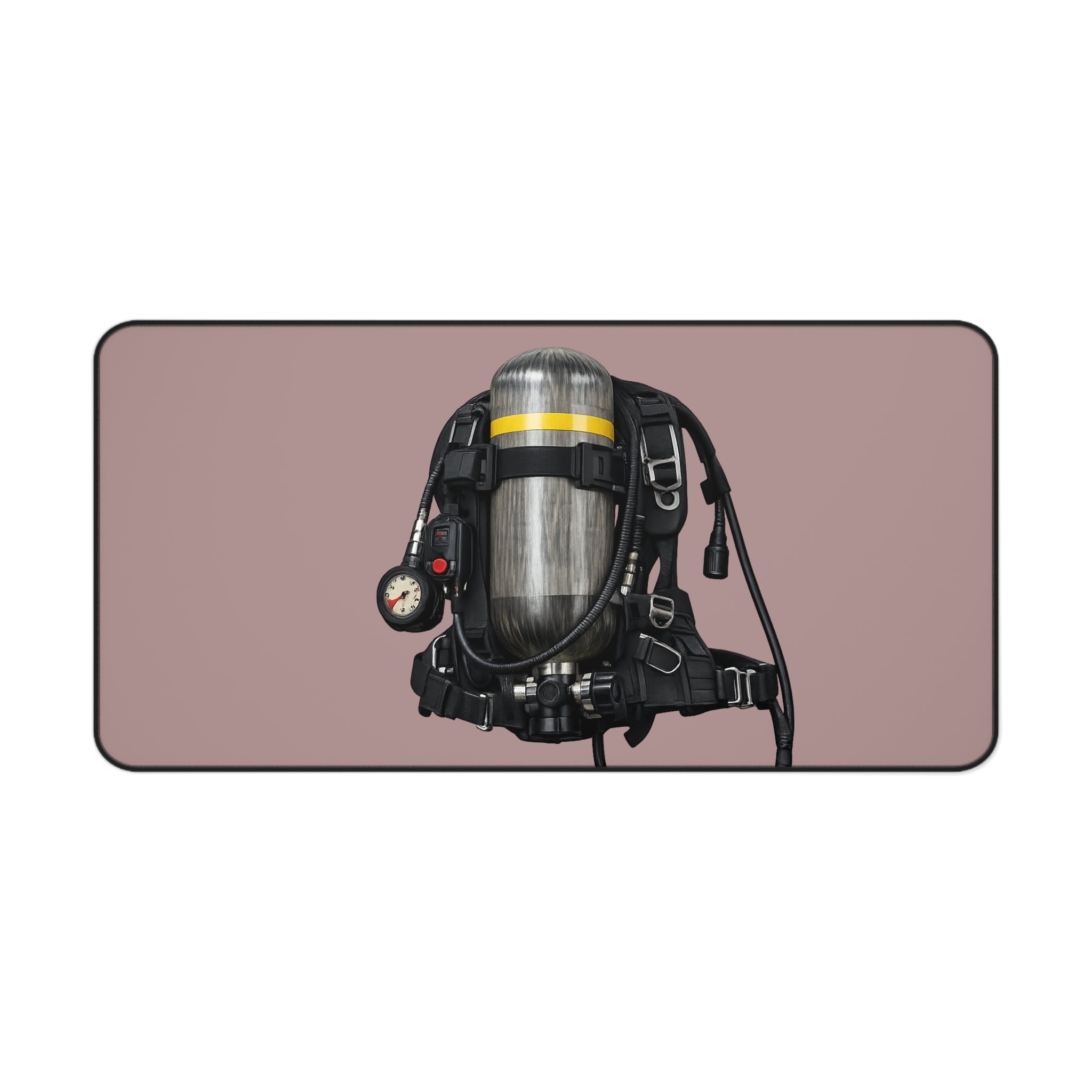 Diving Rebreather Desk Mat — Scuba Gear Mouse Pad for Divers & Marine Enthusiasts