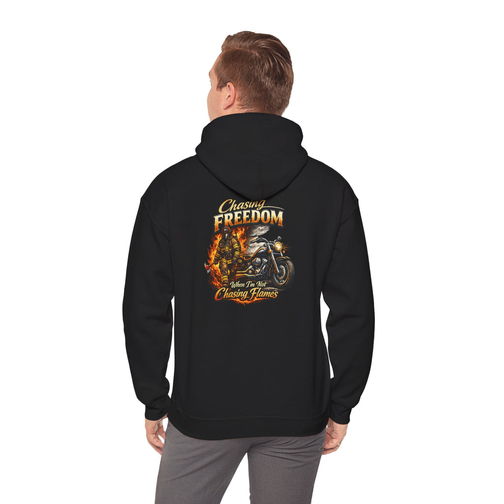 Freedom Motorcycle Hoodie — Chasing Flame Biker Hooded Sweatshirt