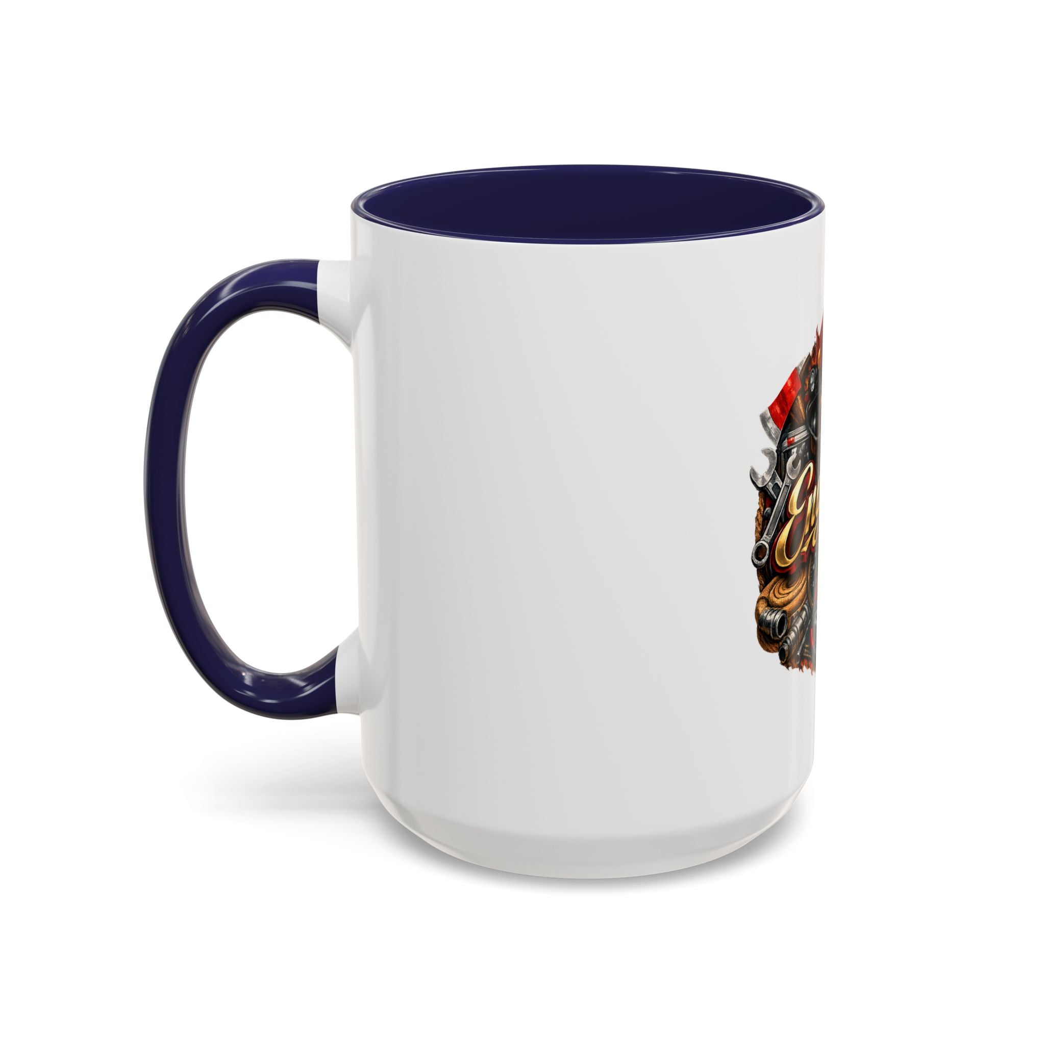 Engineer Coffee Mug — Vintage Mechanic Tools Design (11oz & 15oz Accent)