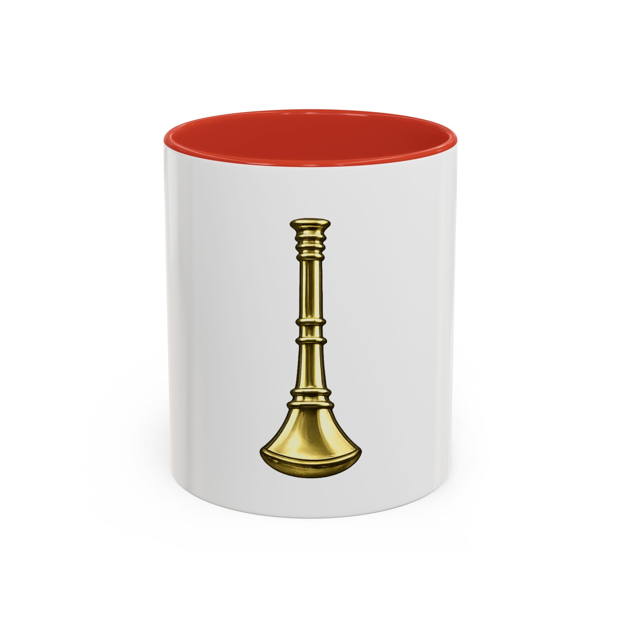 Fire Lieutenant Accent Coffee Mug — Rank Insignia Coffee Cup (11/15oz)