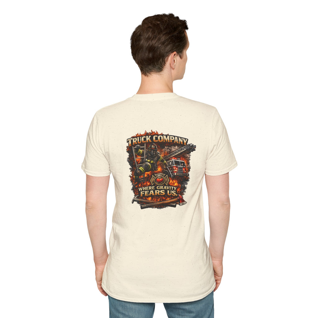 Truck Company T‑Shirt — 'Where Gravity Fears Us'