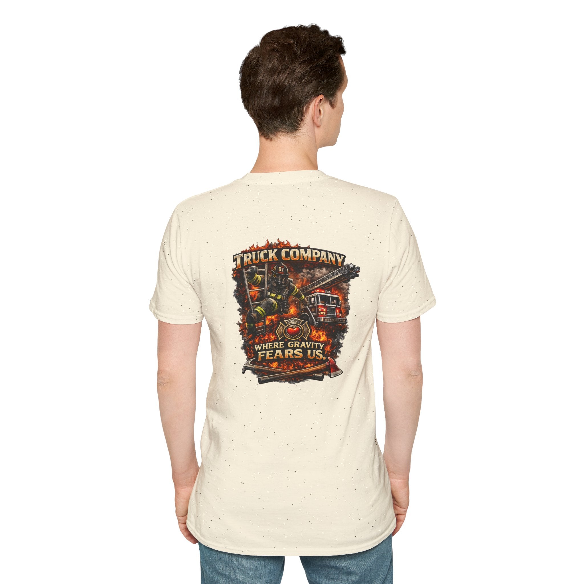 Truck Company T‑Shirt — 'Where Gravity Fears Us'
