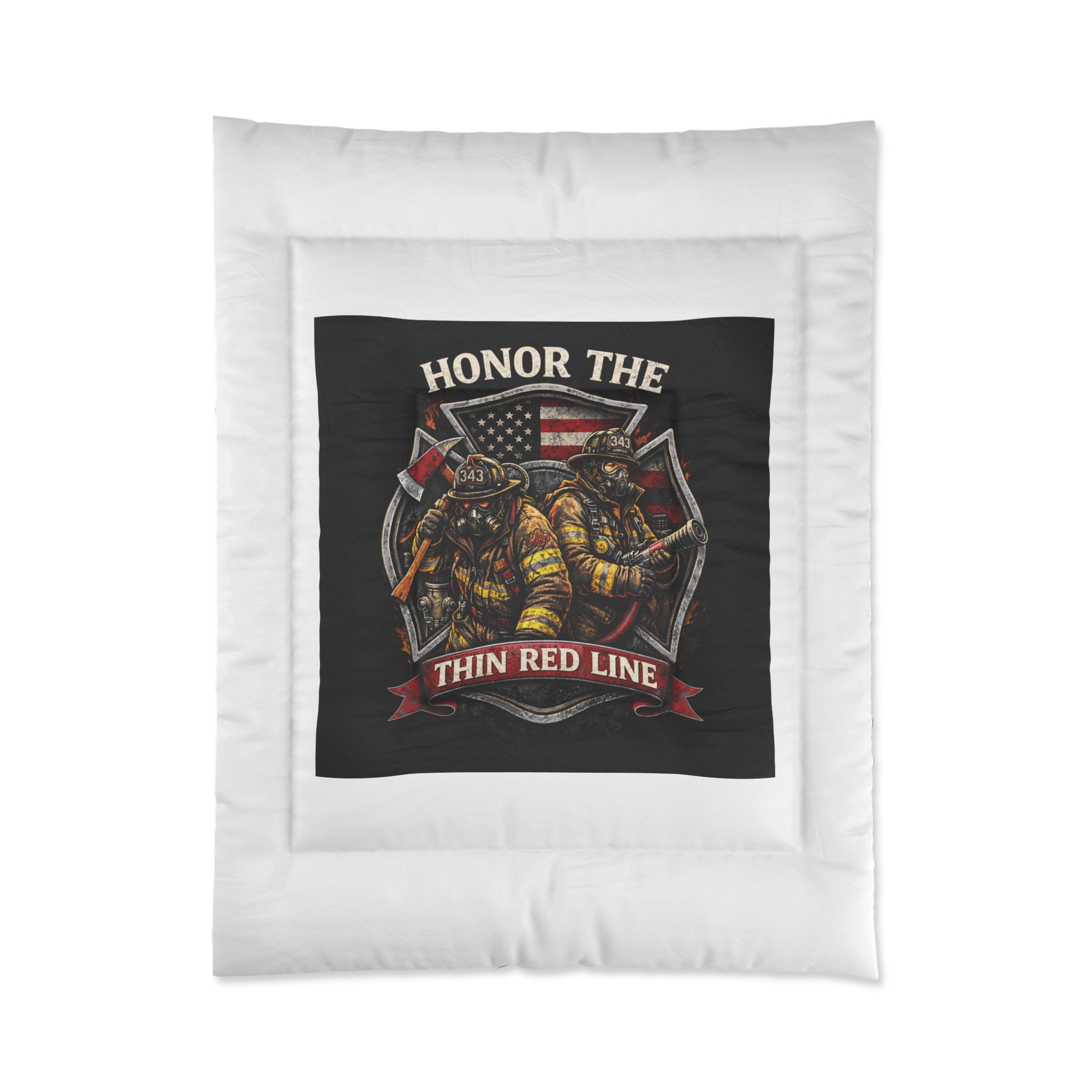 Comforter – Honor the Thin Red Line Firefighter Tribute Comforter