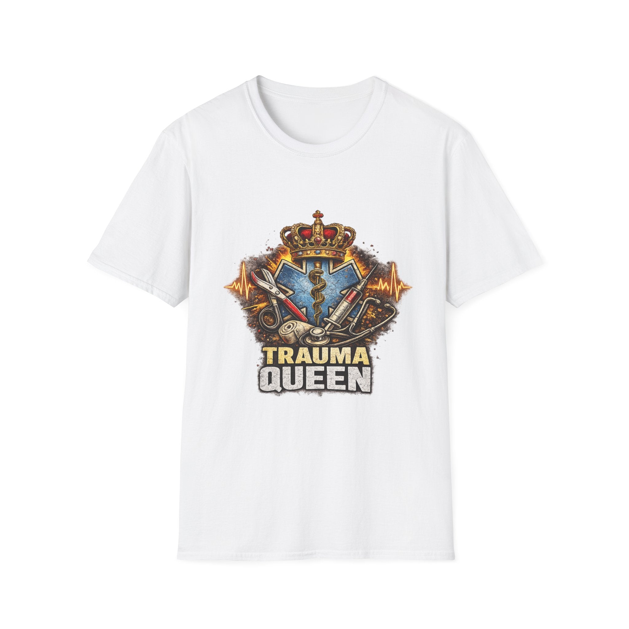 Trauma Queen T-Shirt — EMS/Paramedic Badge Graphic Tee