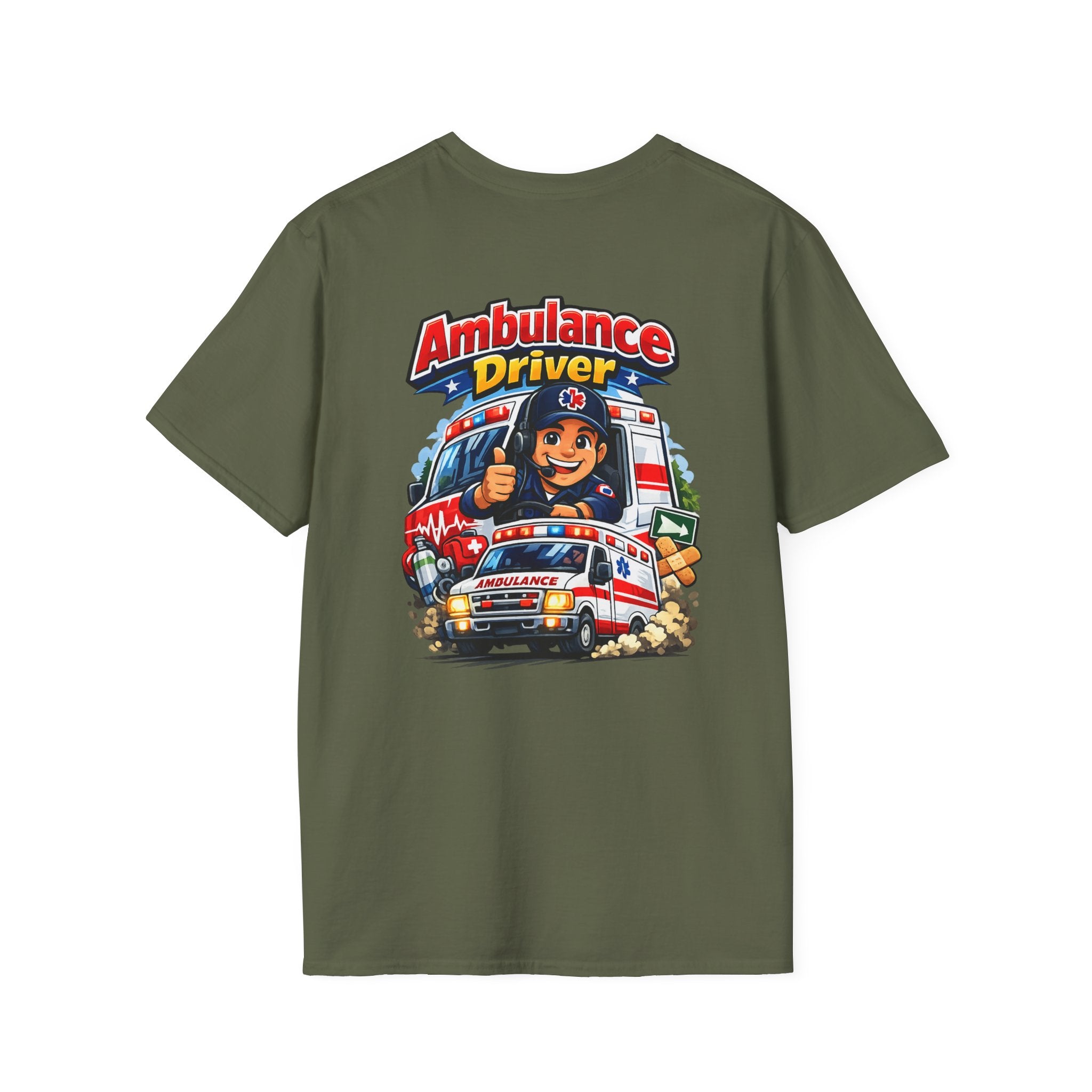 Ambulance Driver T-Shirt – Retro Emergency Vehicle Graphic Tee