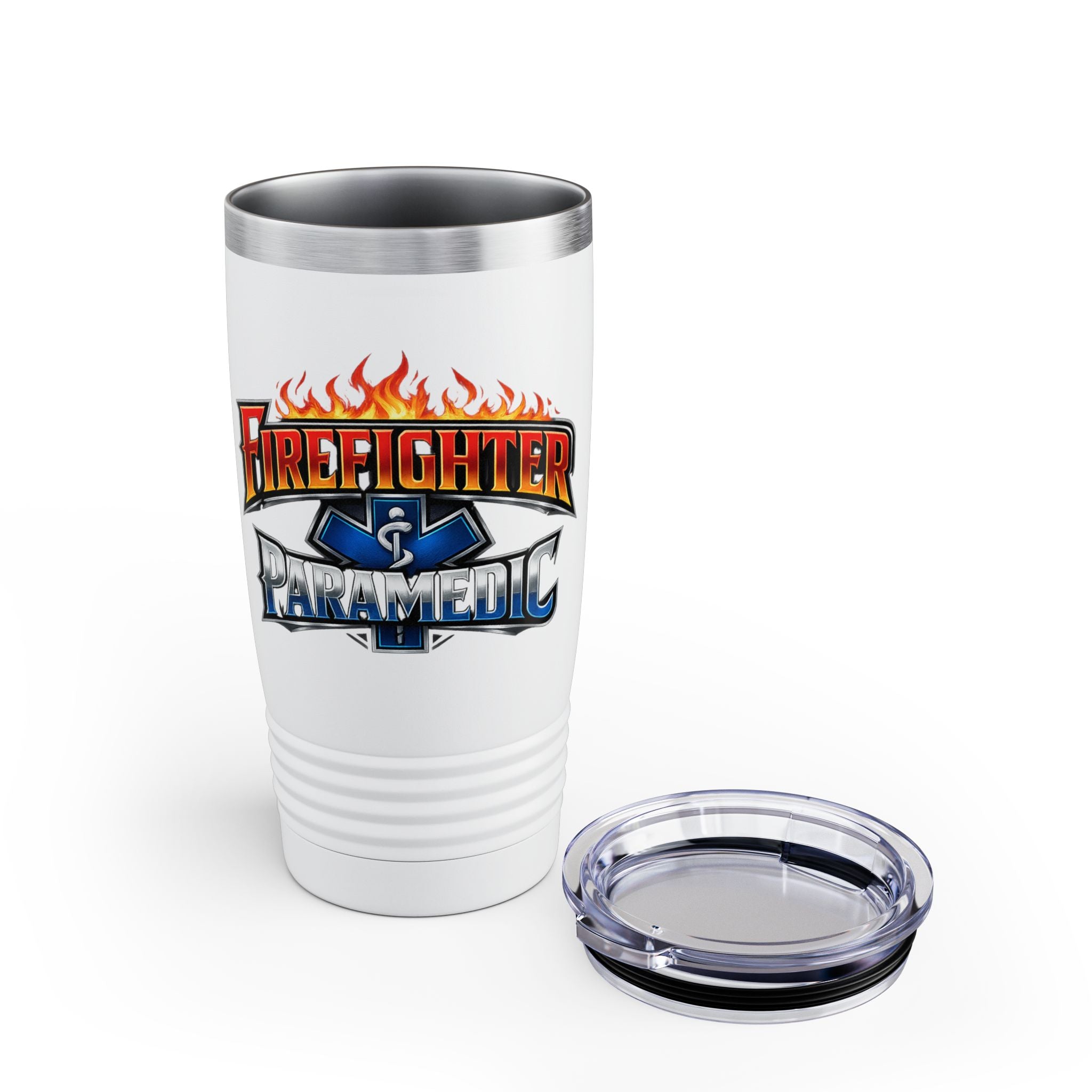 Firefighter Paramedic 20oz Stainless Tumbler – Insulated Ringneck Travel Cup