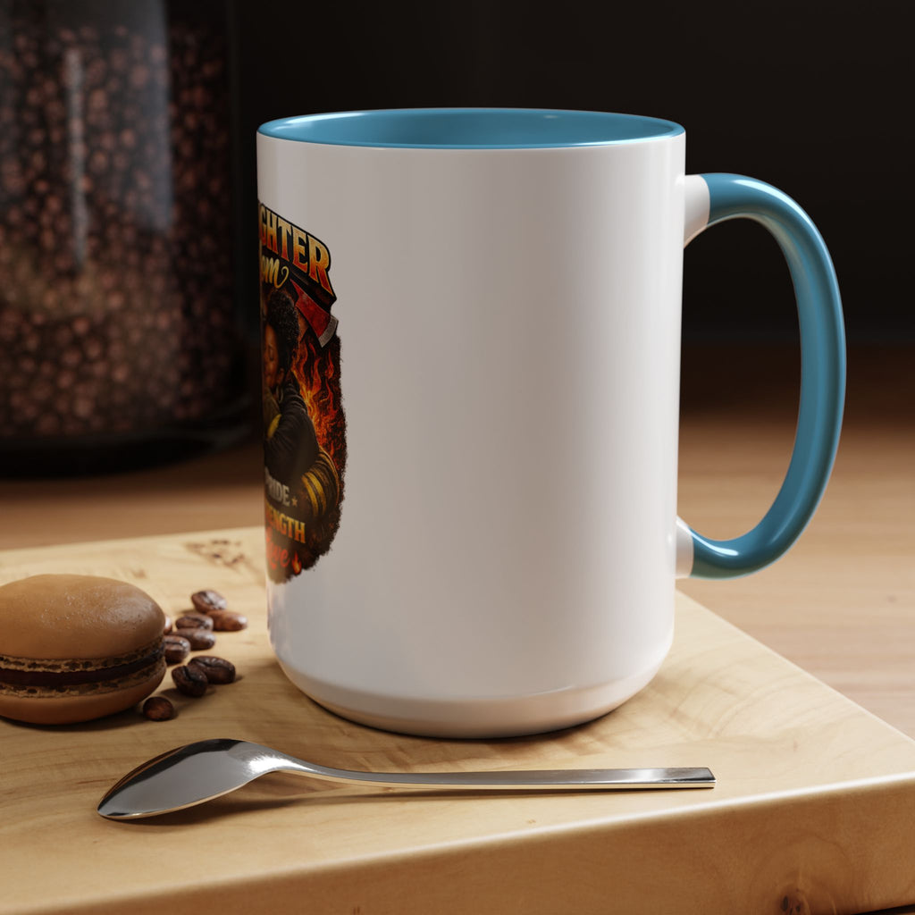 Firefighter Mom Coffee Mug — "Part Pride, Part Strength, All Love" (11/15oz)