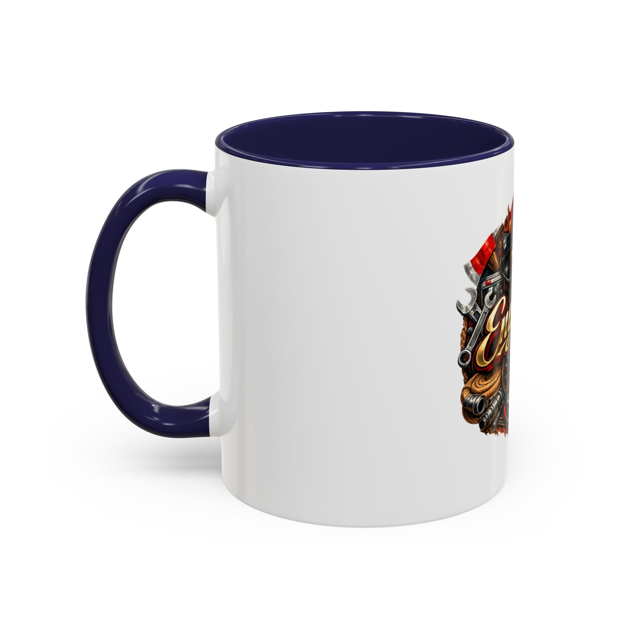 Engineer Coffee Mug — Vintage Mechanic Tools Design (11oz & 15oz Accent)