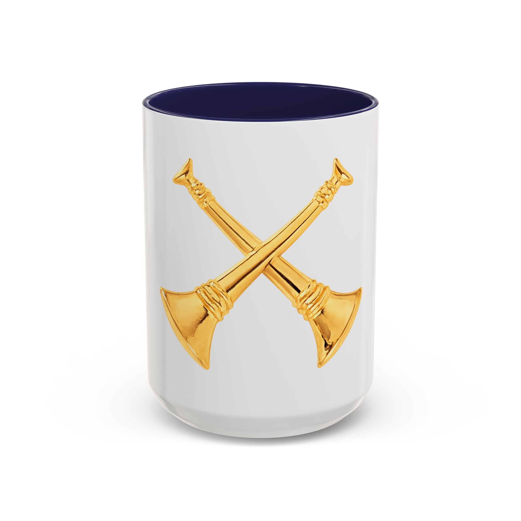 Battalion Chief Collar Insignia Accent Coffee Mug — Firefighter Rank Design (11/15oz)