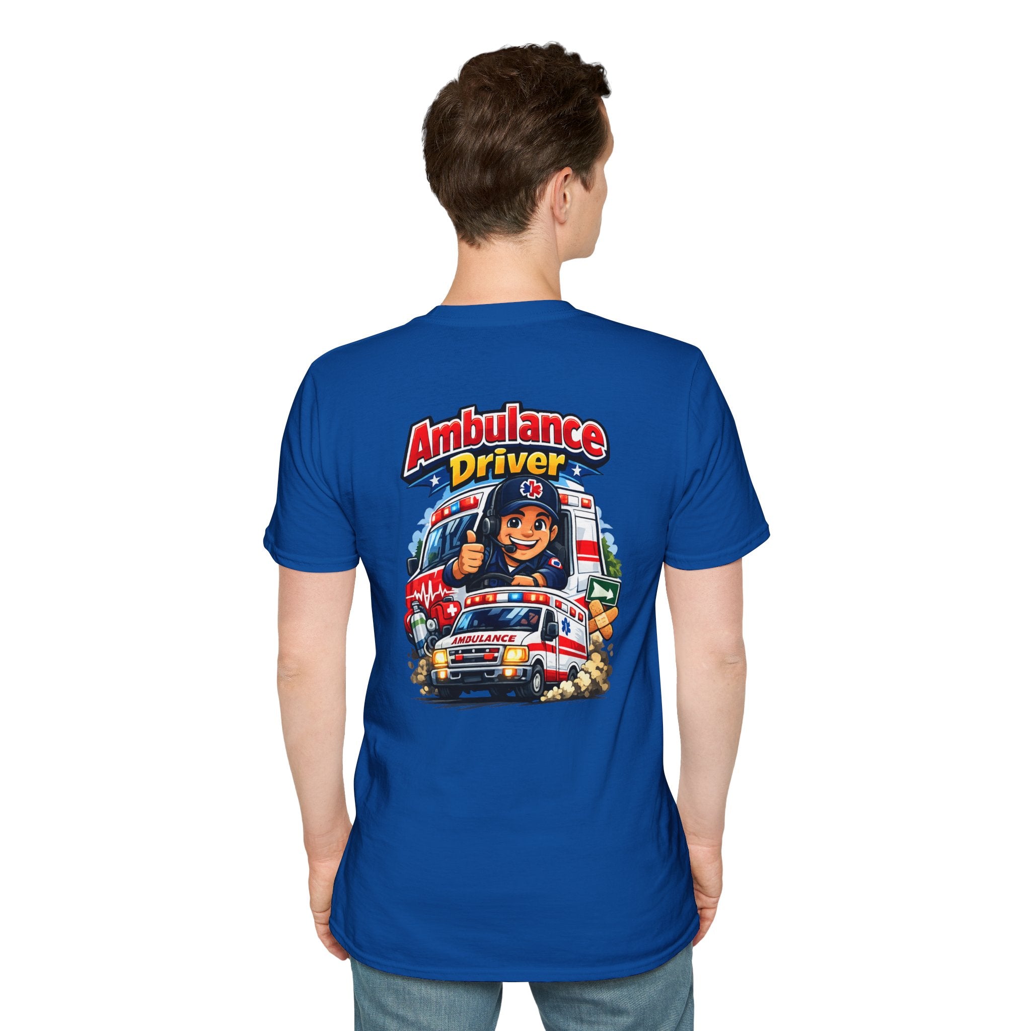 Ambulance Driver T-Shirt – Retro Emergency Vehicle Graphic Tee