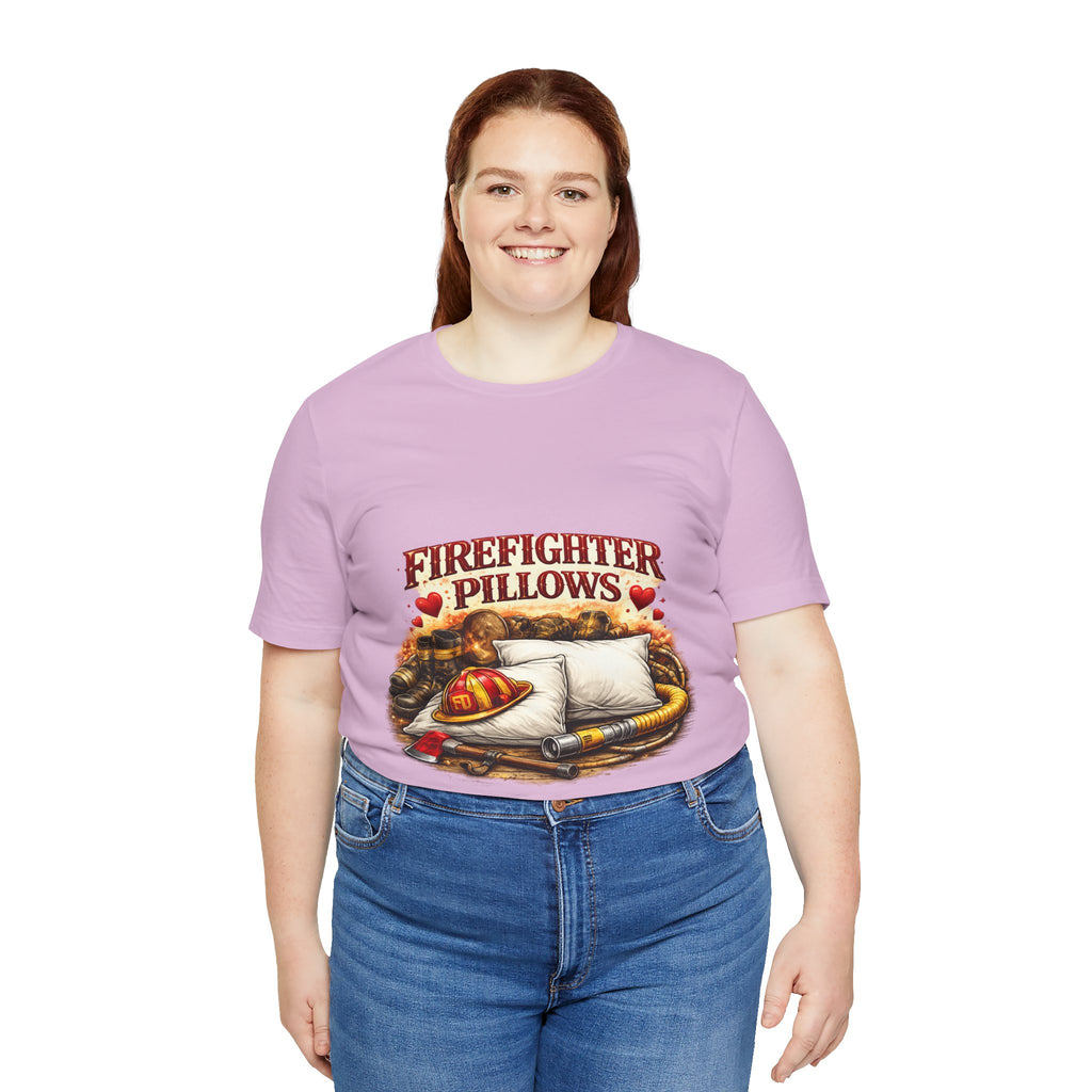 Firefighter Pillows T-Shirt – Funny Firefighter Gift Tee