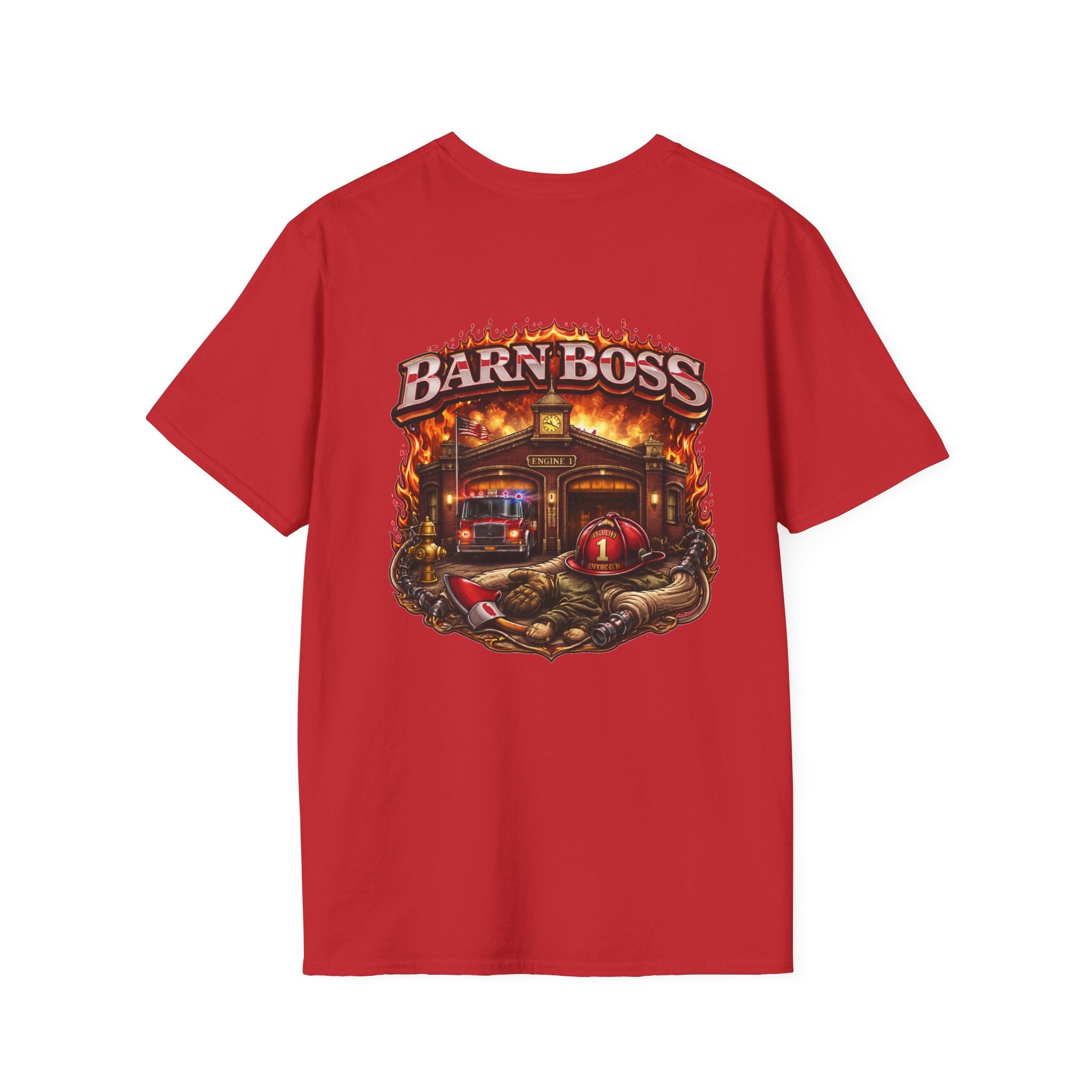 Barn Boss T-Shirt – Rustic Firehouse Farmwork Graphic Tee