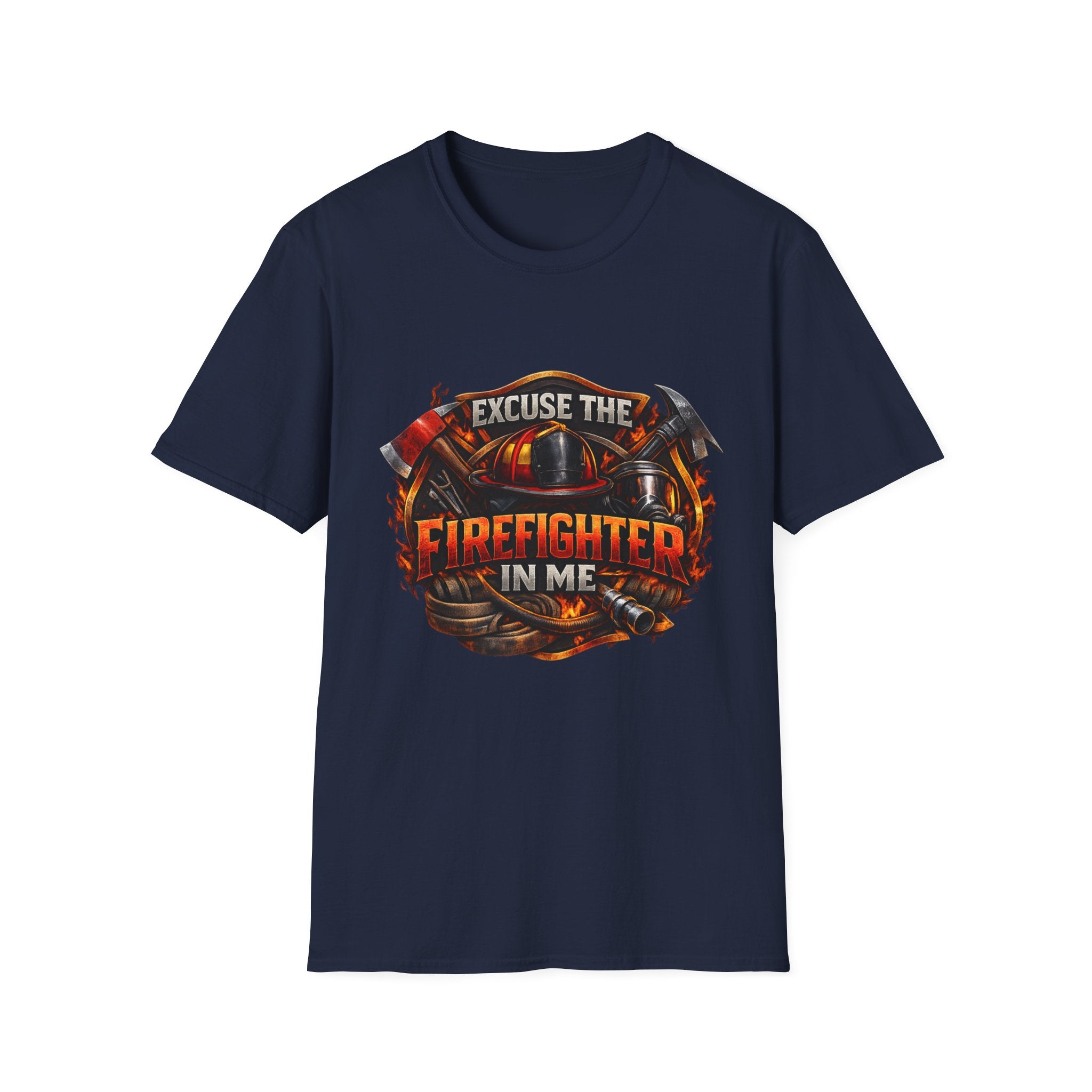 Excuse the Firefighter In Me T-Shirt — Firefighter Pride Graphic Tee
