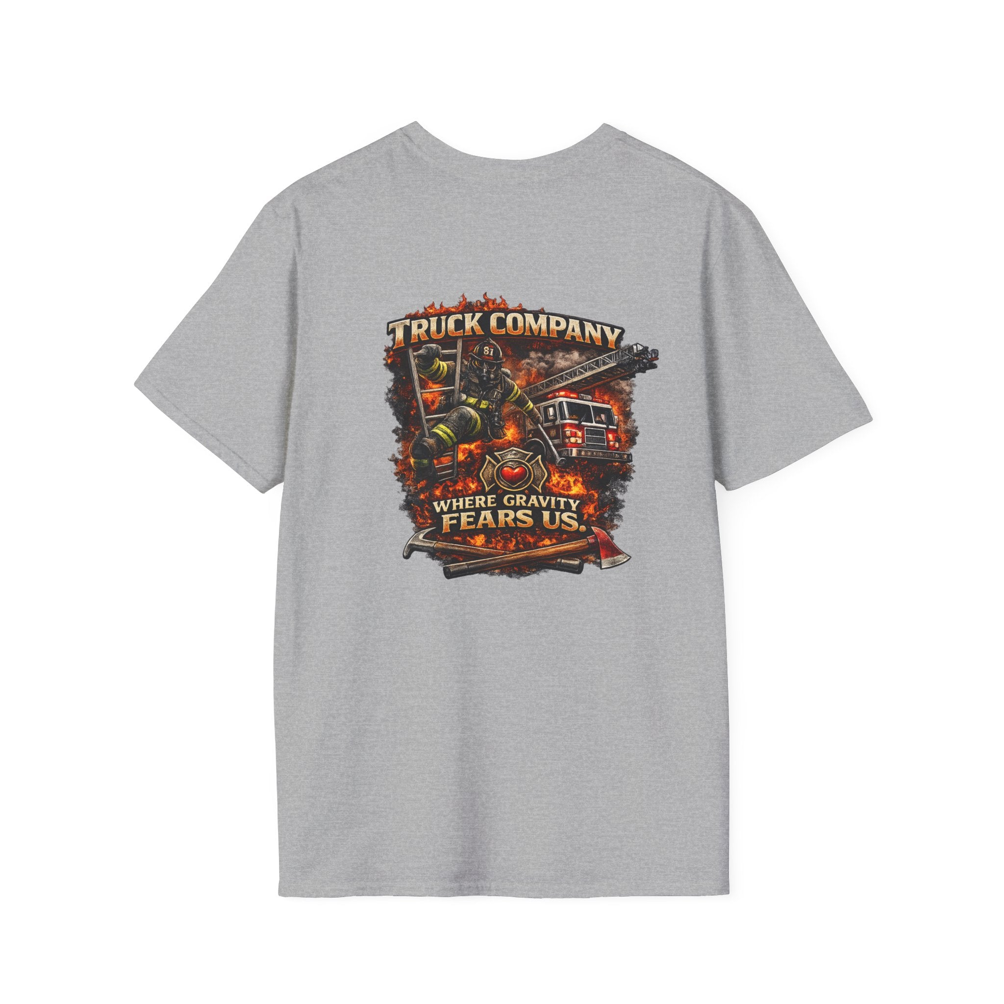 Truck Company T‑Shirt — 'Where Gravity Fears Us'