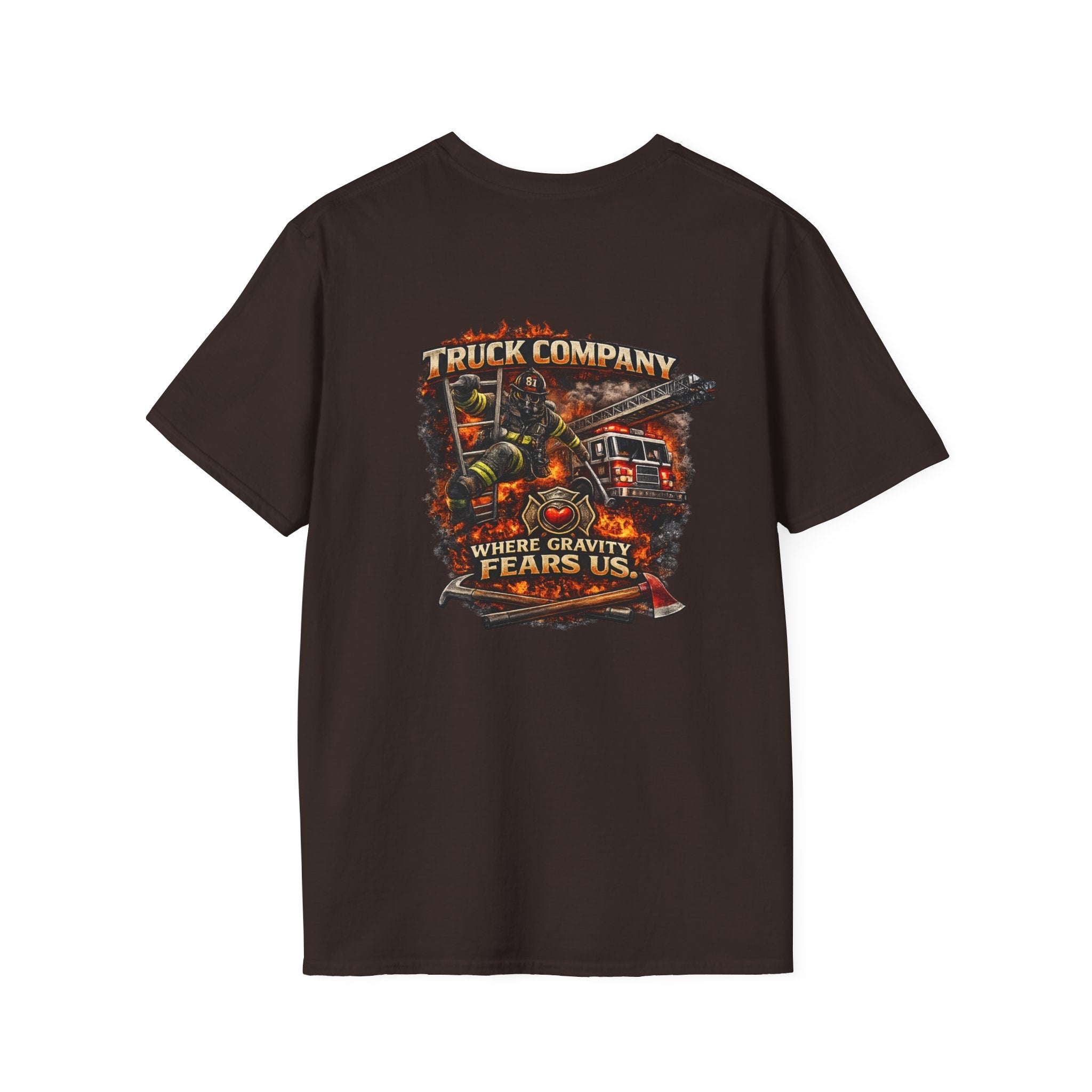 Truck Company T‑Shirt — 'Where Gravity Fears Us'