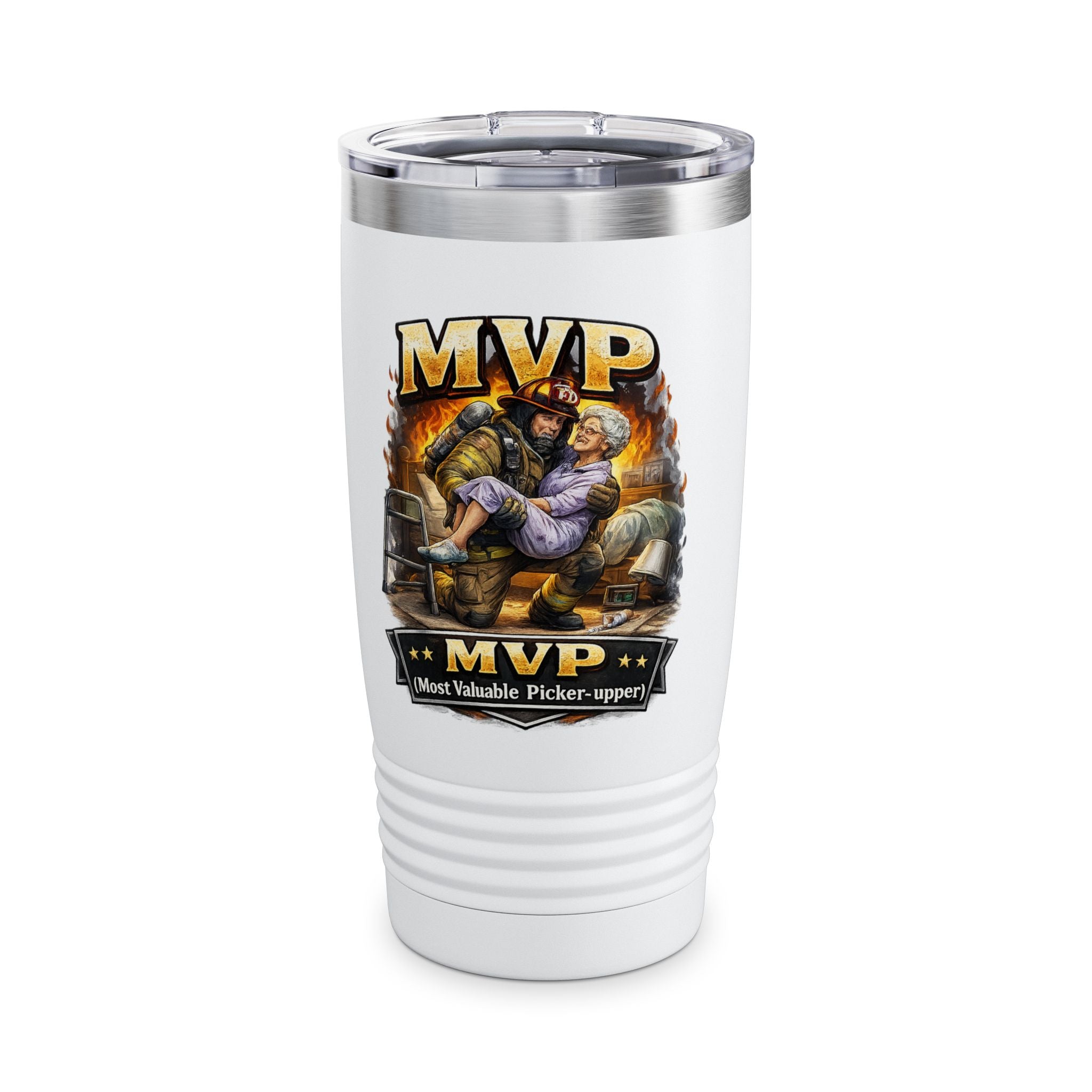 Firefighter 'I Pick People Up Off The Floor' 20oz Tumbler