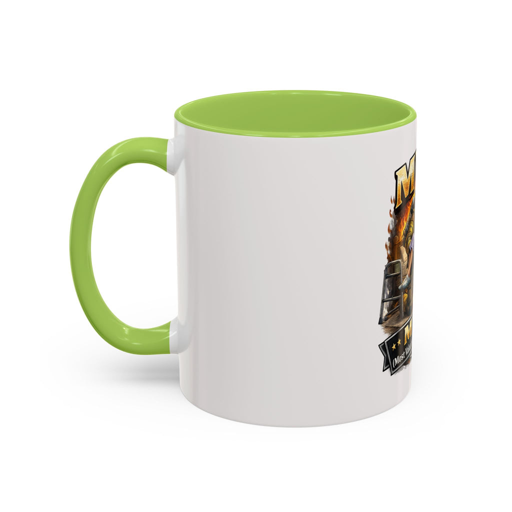 Firefighter Coffee Cup "MVP Most Valuable Picker-upper" Accent Coffee Mug (11, 15oz)