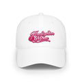 Firefighter Mom Baseball Cap — Pink Script Low Profile Hat for Moms, Mother’s Day Gift