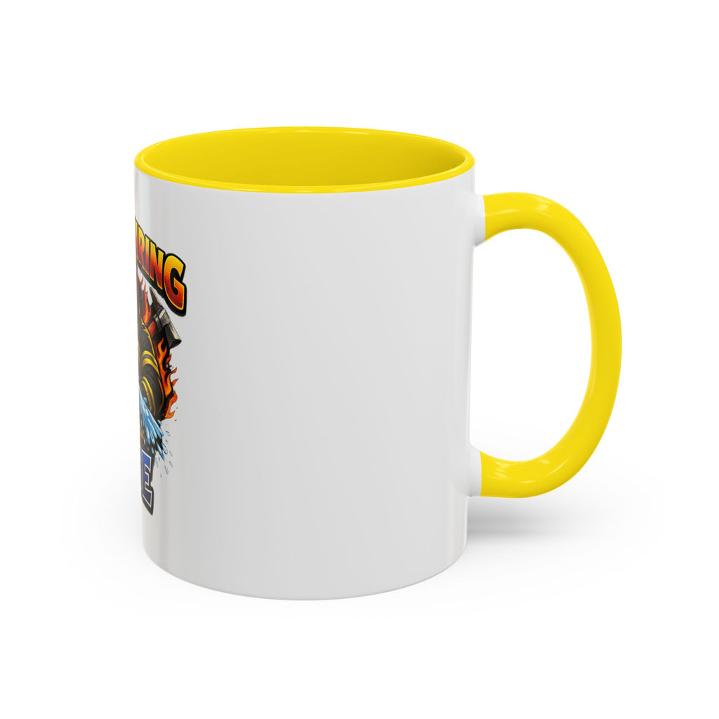 Stop Staring At My Hose Firefighter Coffee Mug