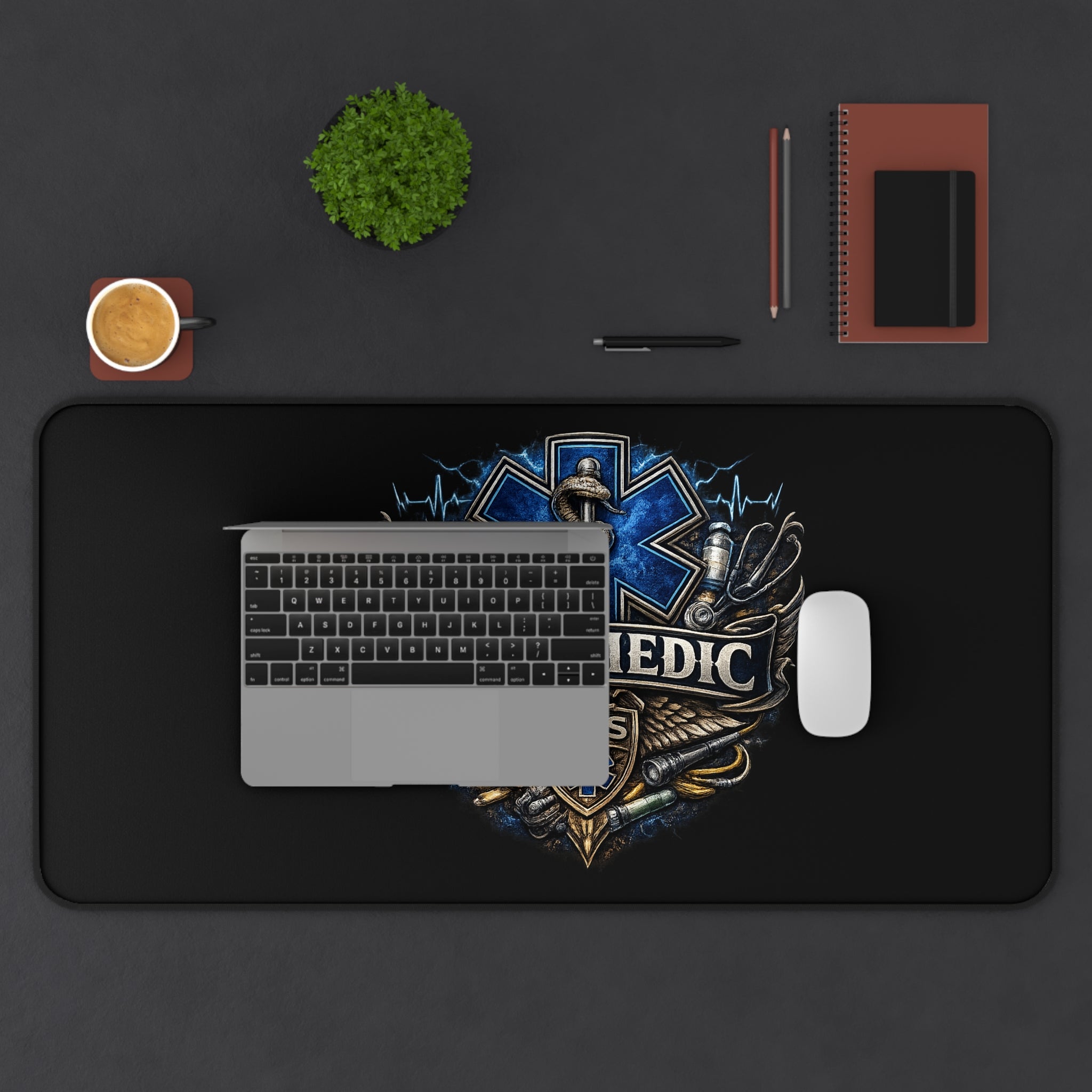 Paramedic EMS Desk Mat – Medical Star of Life Gaming/Office Mouse Pad