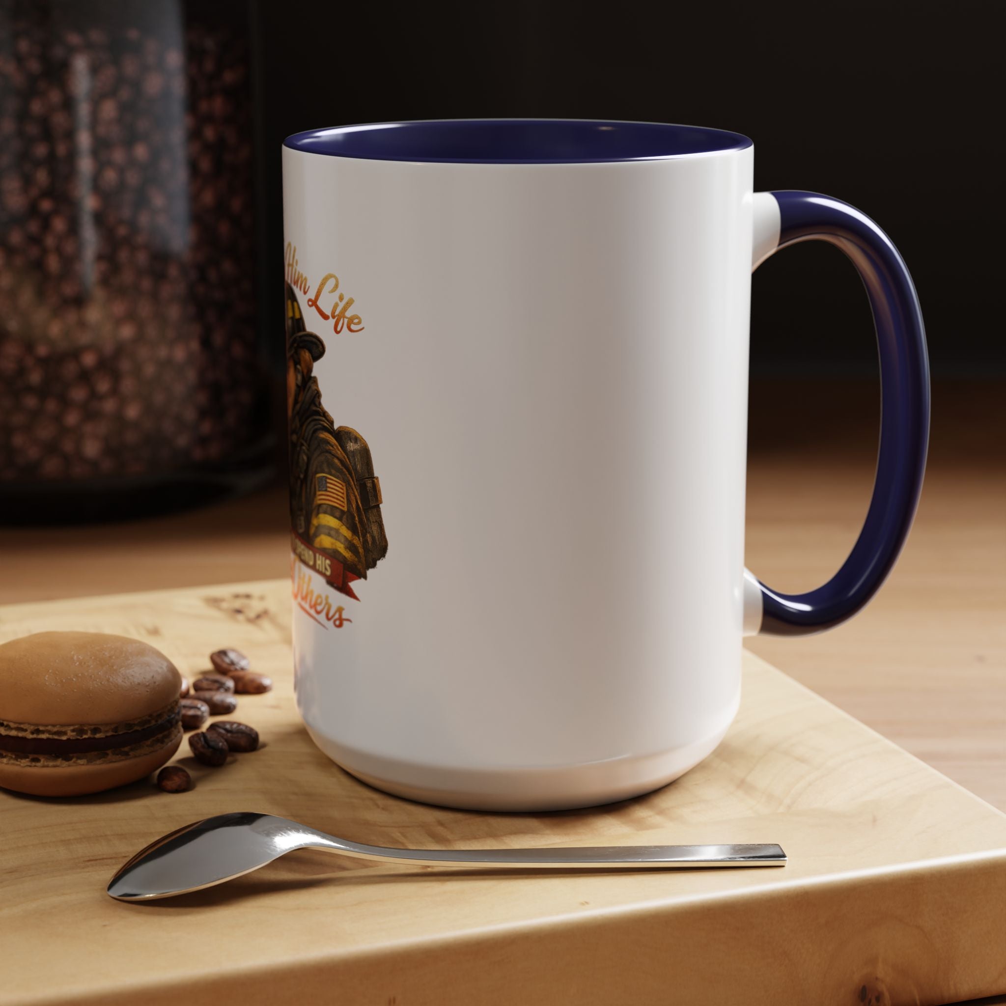 Firefighter Couple Coffee Mug – "She Gave Him Life and He Chose to Spend His Saving Others"