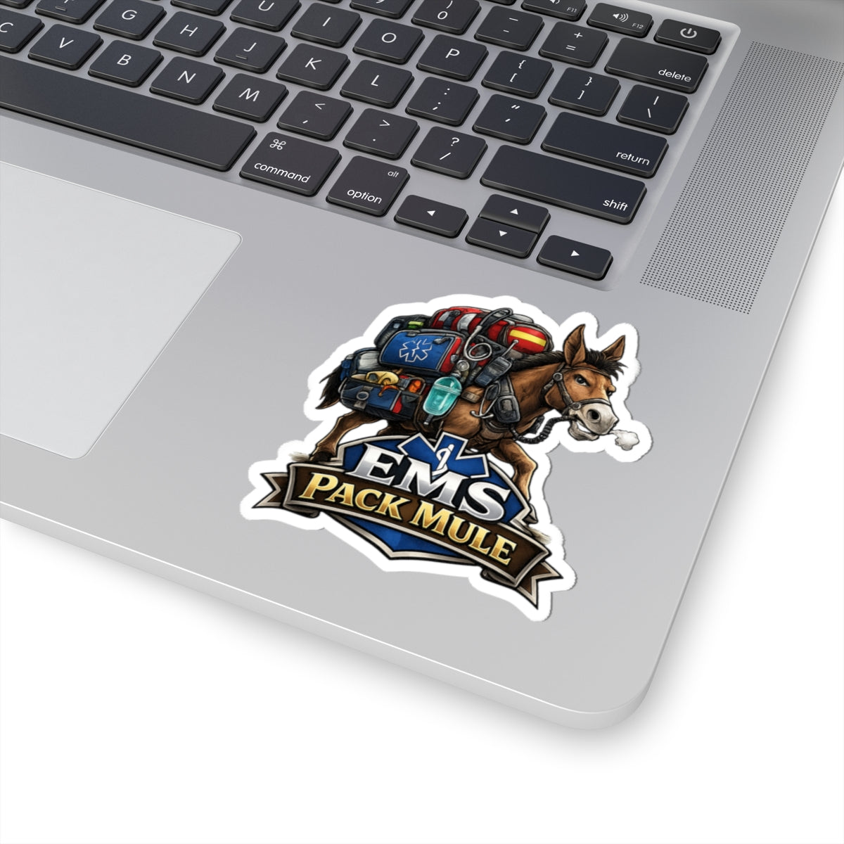 EMS Pack Mule Kiss-Cut Sticker — Paramedic EMS Rescue Decal