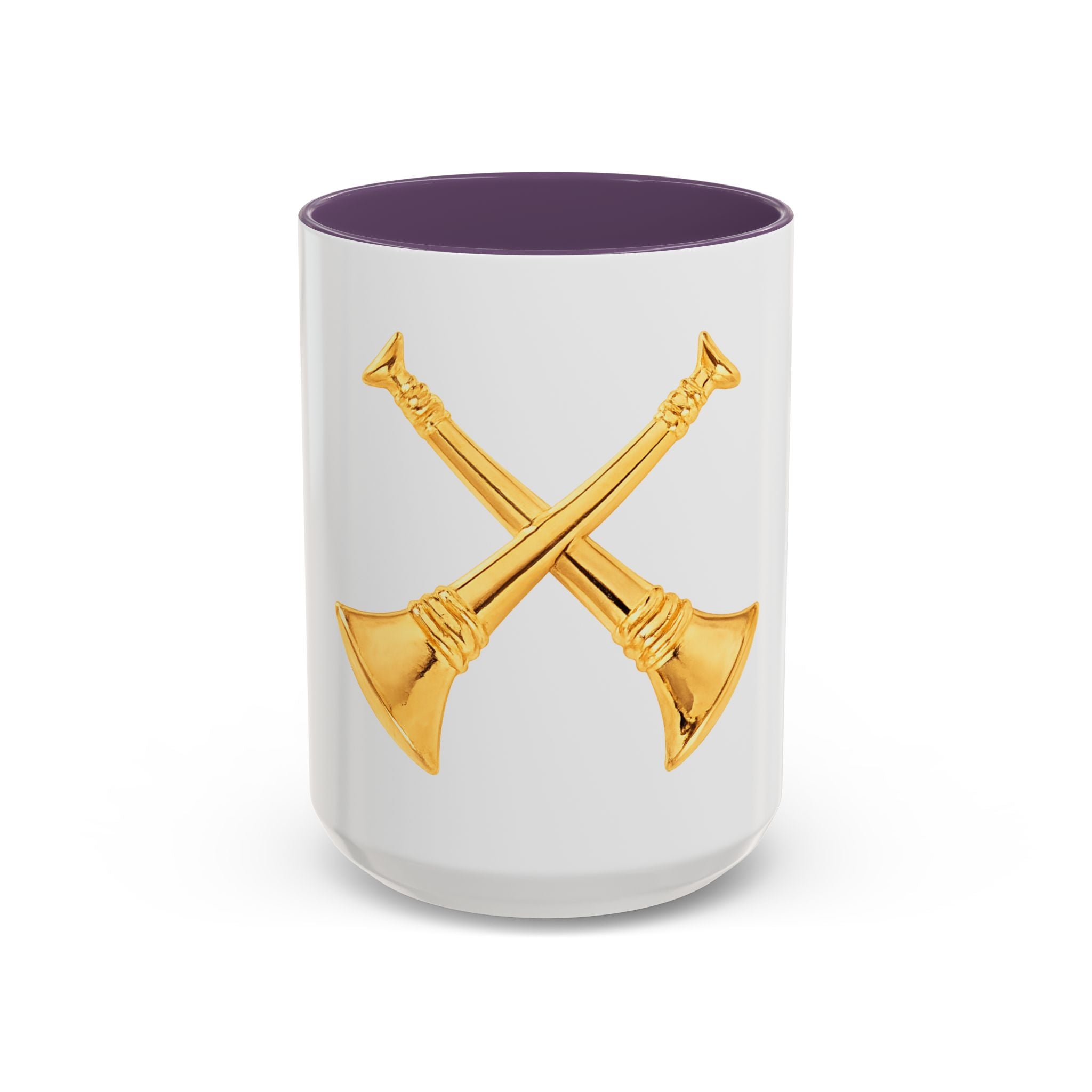 Battalion Chief Collar Insignia Accent Coffee Mug — Firefighter Rank Design (11/15oz)