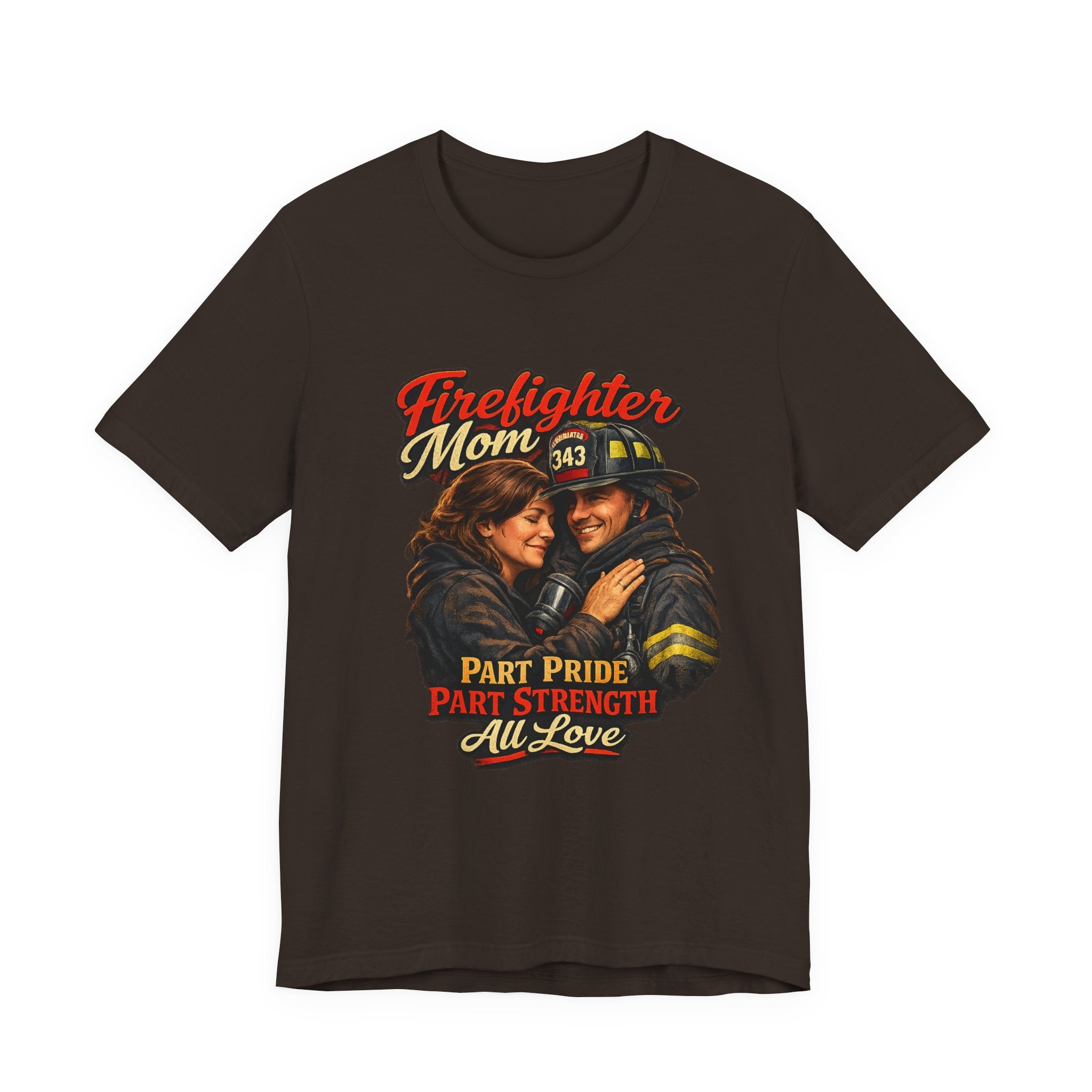 Firefighter Mom T-Shirt – "Part Pride, Part Strength, All Love" Graphic Tee