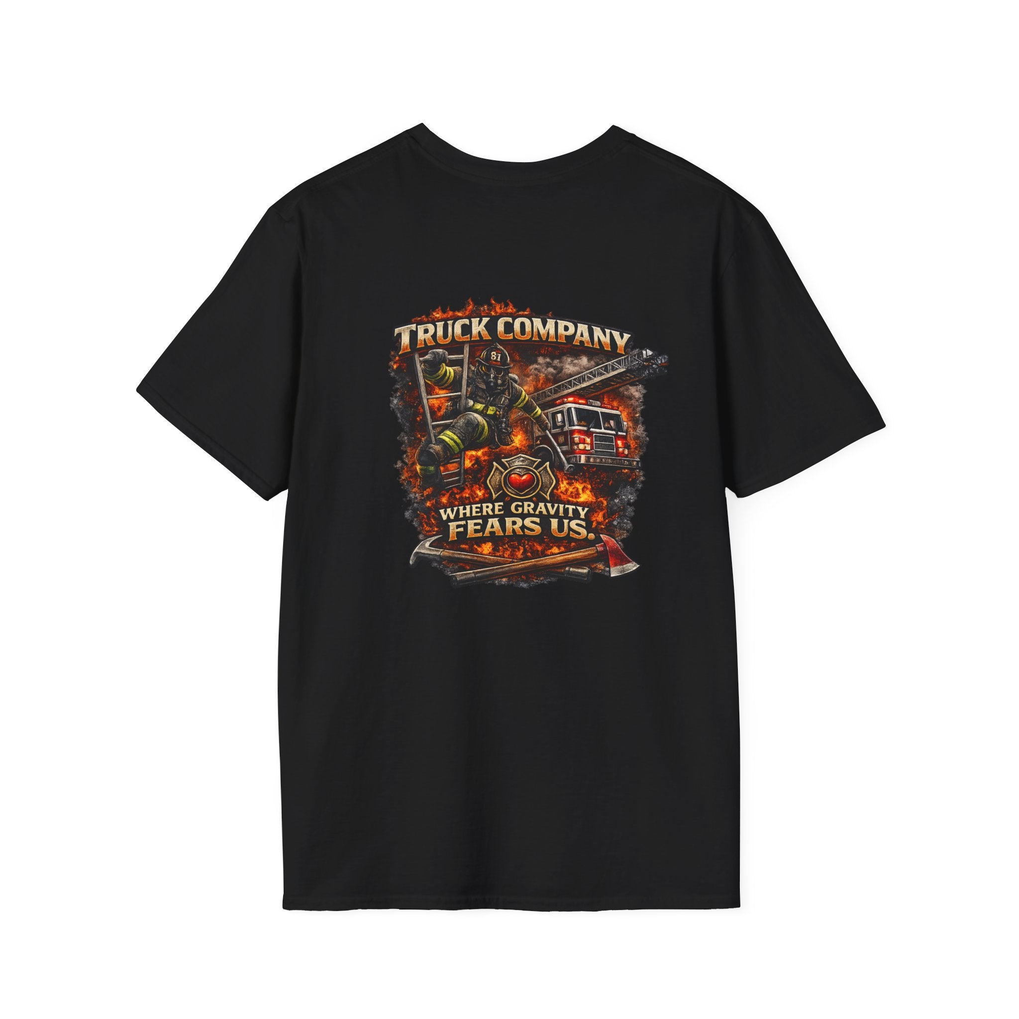 Truck Company T‑Shirt — 'Where Gravity Fears Us'