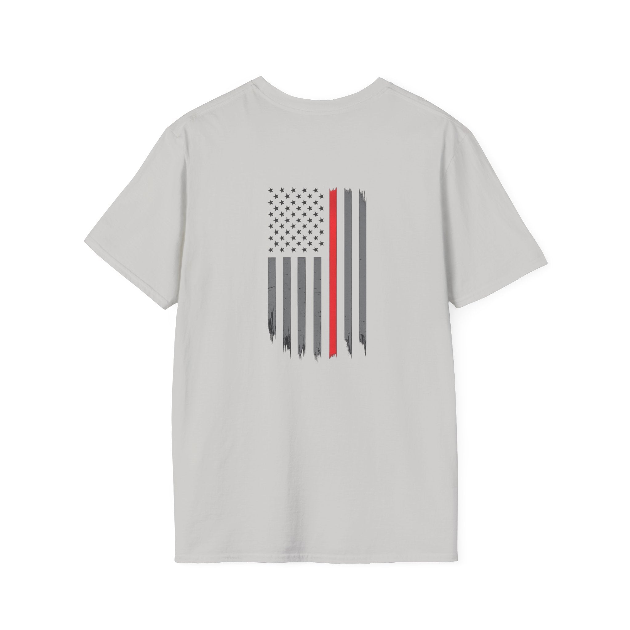 Firefighter Flag T‑Shirt — Thin Red Line American Flag Tee