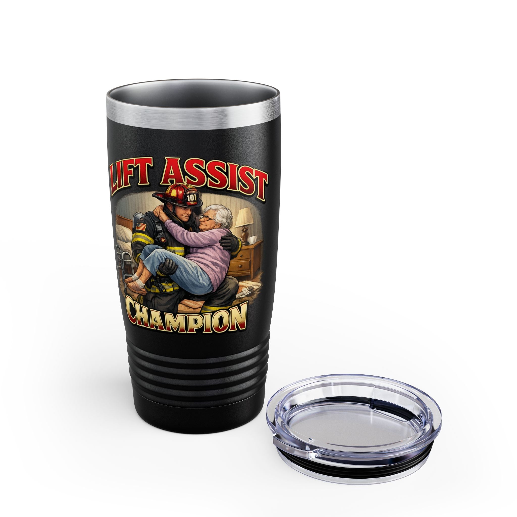 Lift Assist Champion 20oz Tumbler – Firefighter Caregiver Tribute