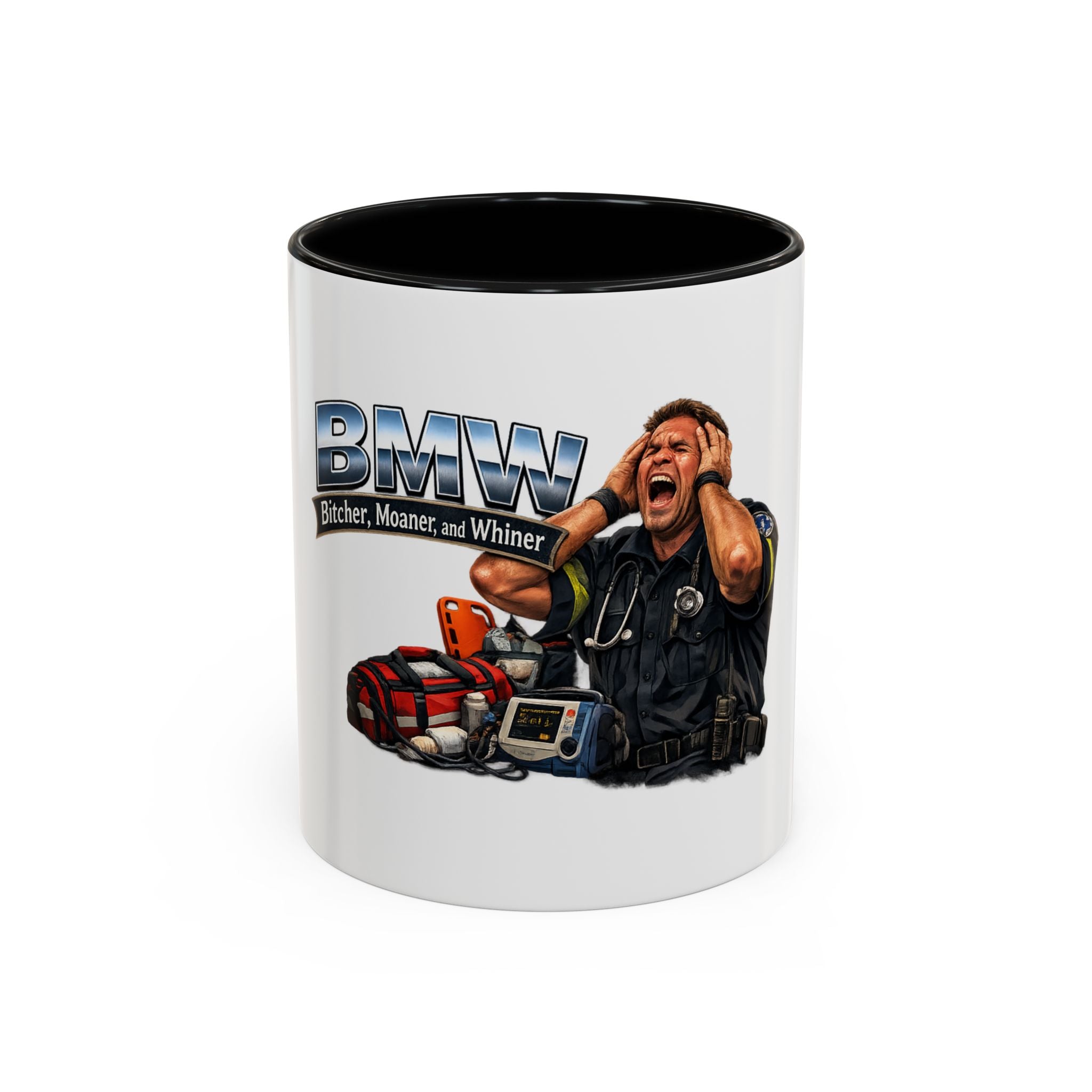 Paramedic Coffee Mug — "Bitter, Manner, and Whiner" EMS Rescue Mug (11/15oz)