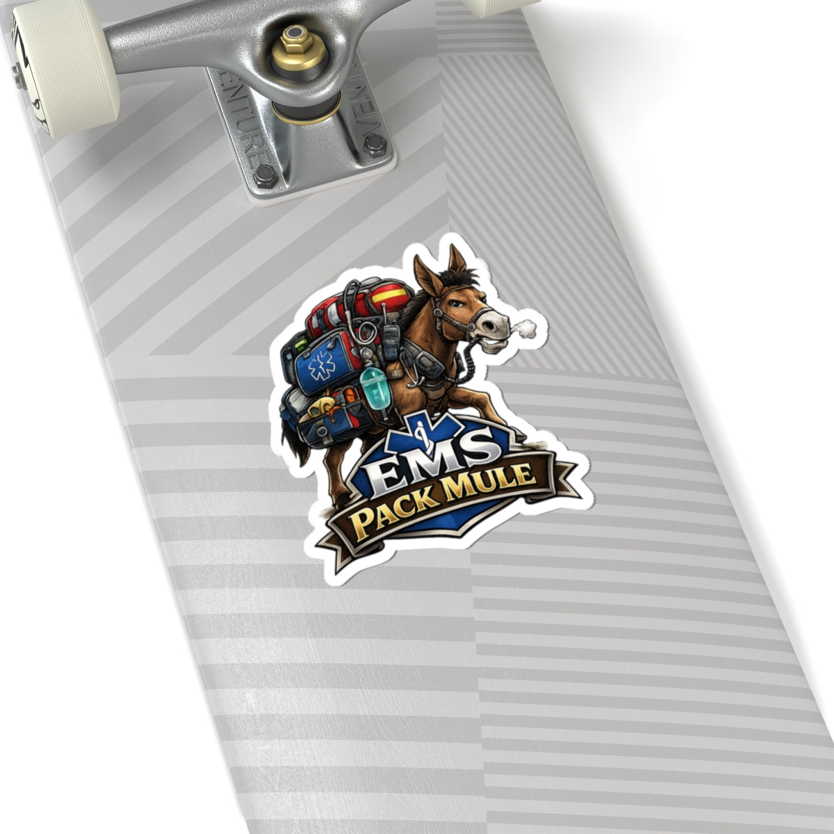 EMS Pack Mule Kiss-Cut Sticker — Paramedic EMS Rescue Decal