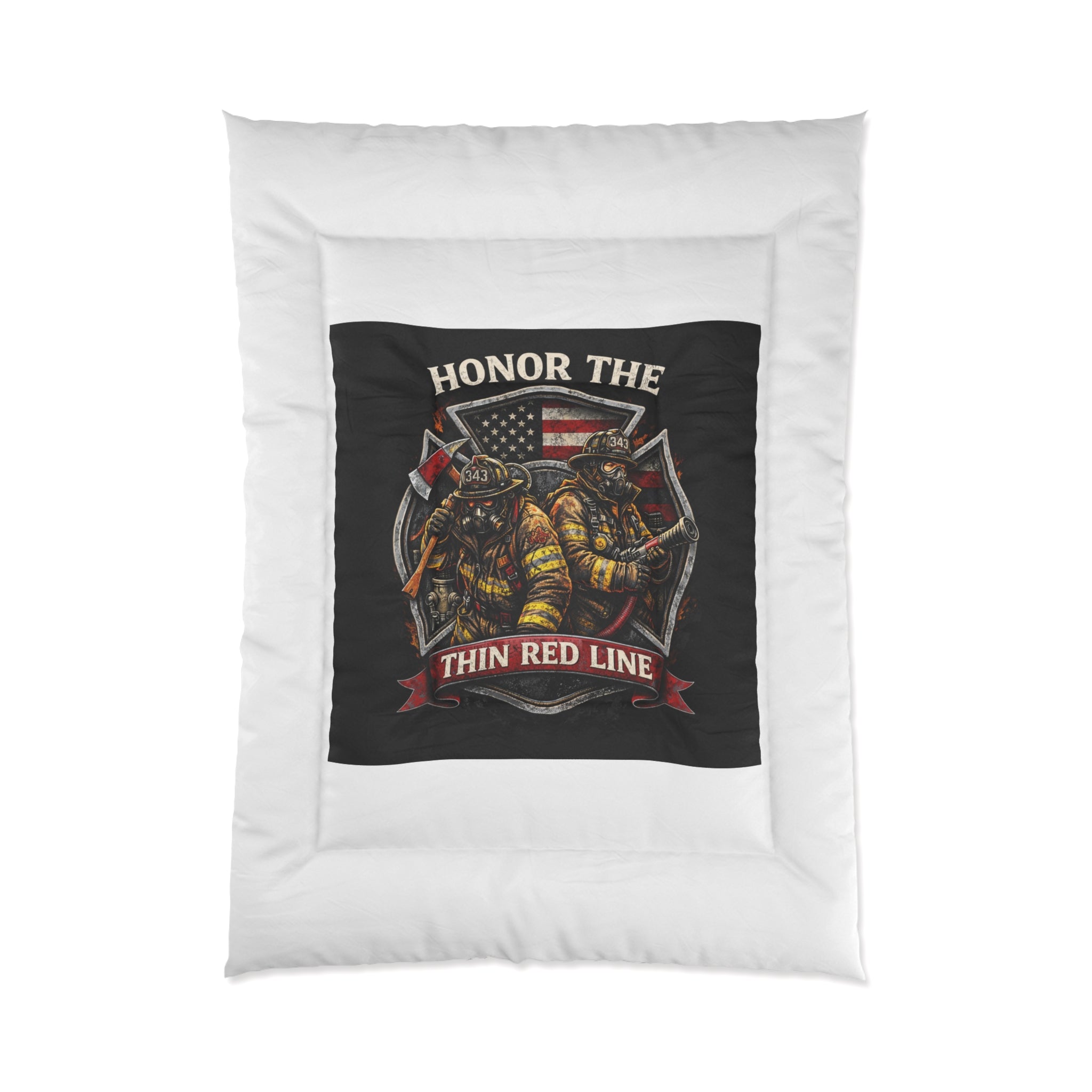 Comforter – Honor the Thin Red Line Firefighter Tribute Comforter