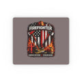 Firefighter Mouse Pad — 'Dedication • Courage' Patriotic Fire Dept