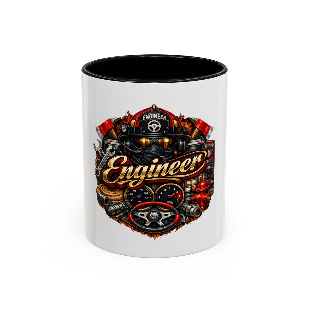 Engineer Coffee Mug — Vintage Mechanic Tools Design (11oz & 15oz Accent)