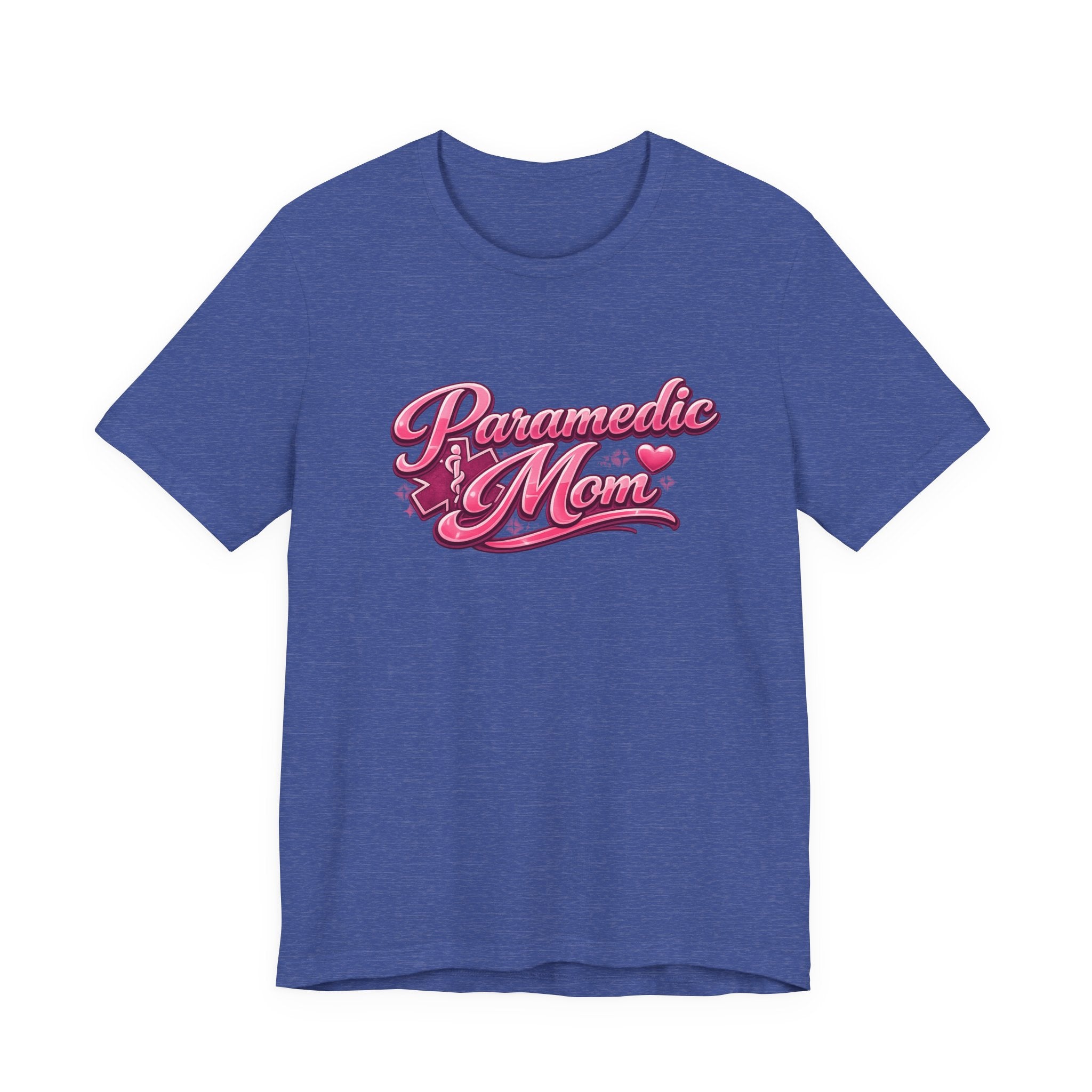 Paramedic Mom T-Shirt — Pink Retro Script Tee for EMS Moms, Mother’s Day Gift