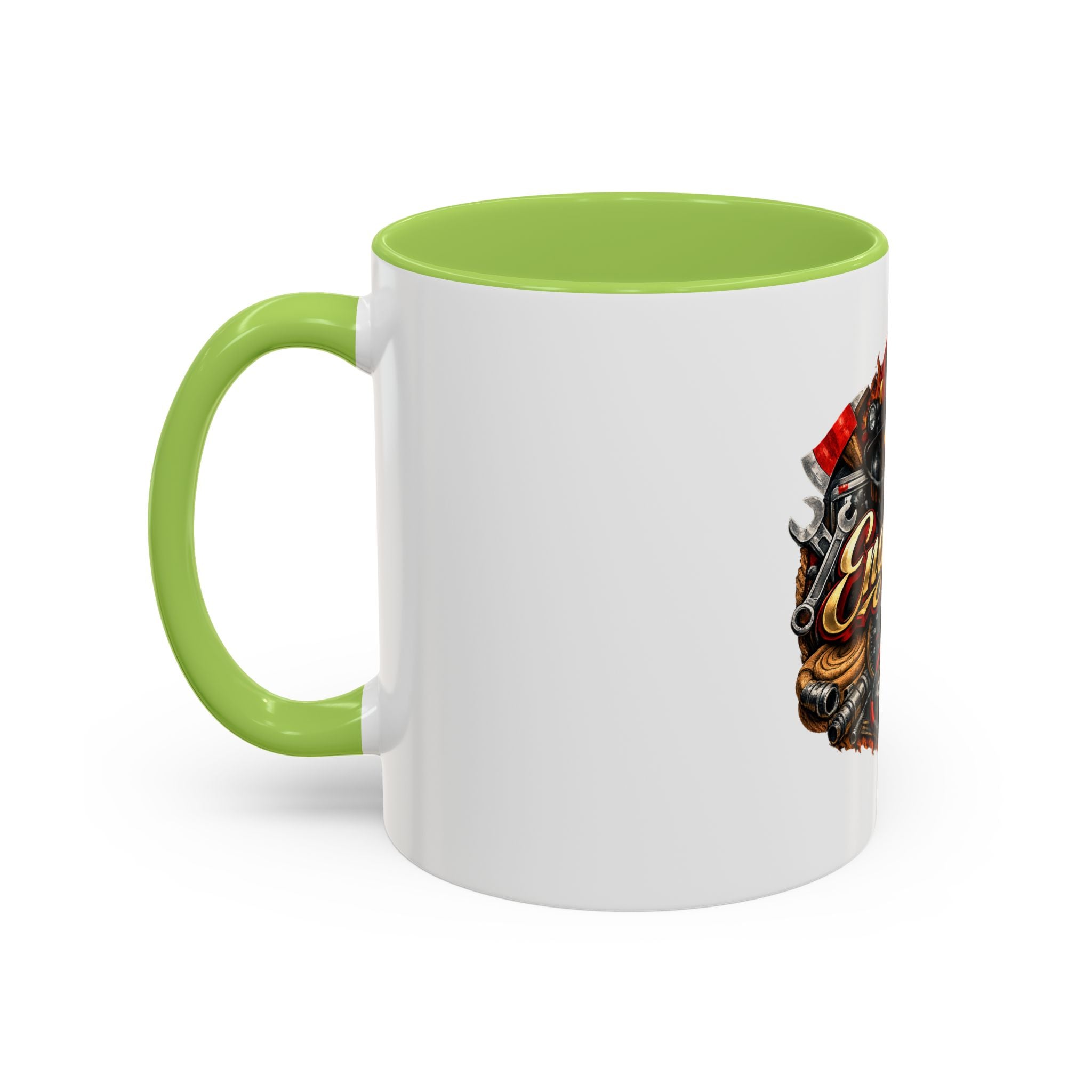Engineer Coffee Mug — Vintage Mechanic Tools Design (11oz & 15oz Accent)