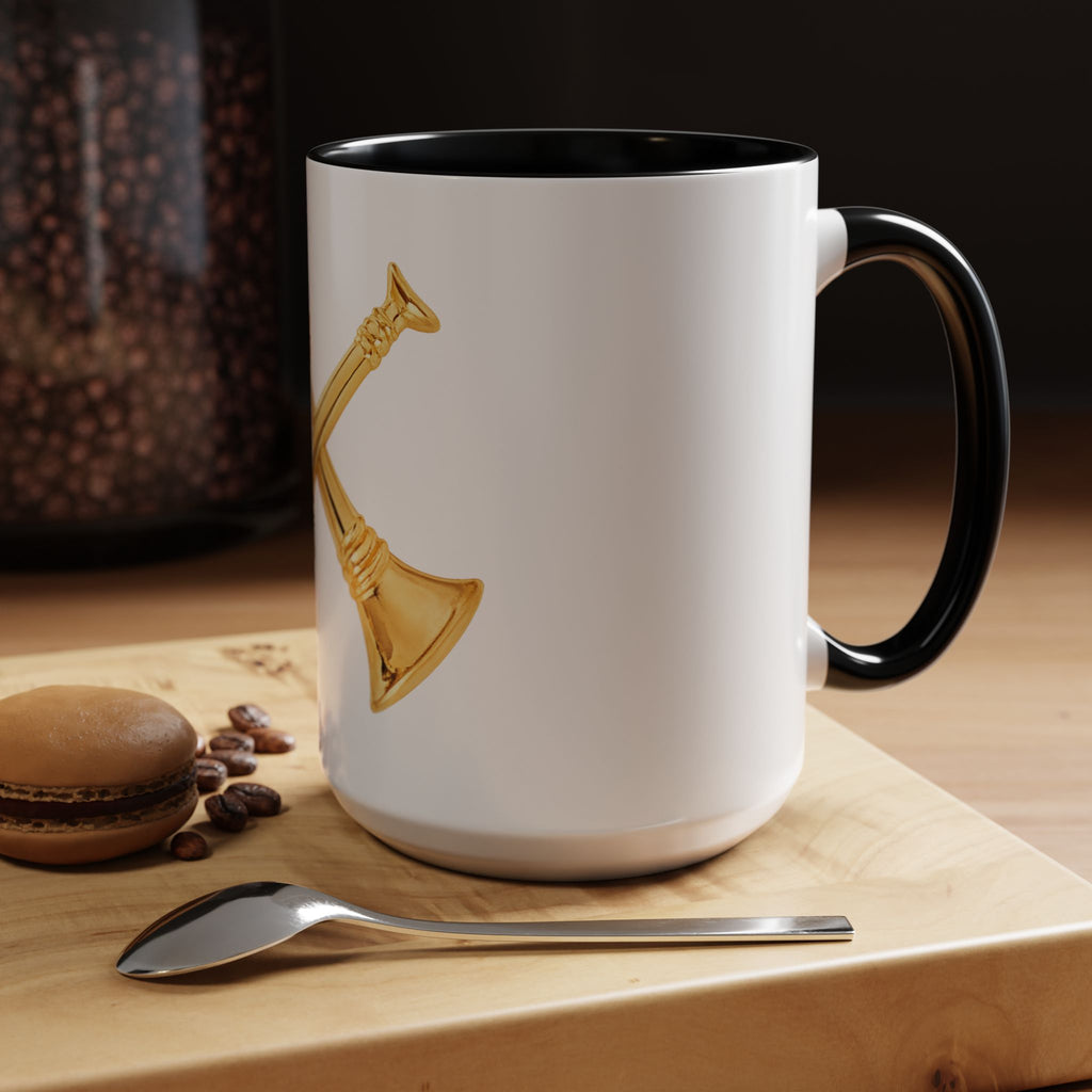 Battalion Chief Collar Insignia Accent Coffee Mug — Firefighter Rank Design (11/15oz)