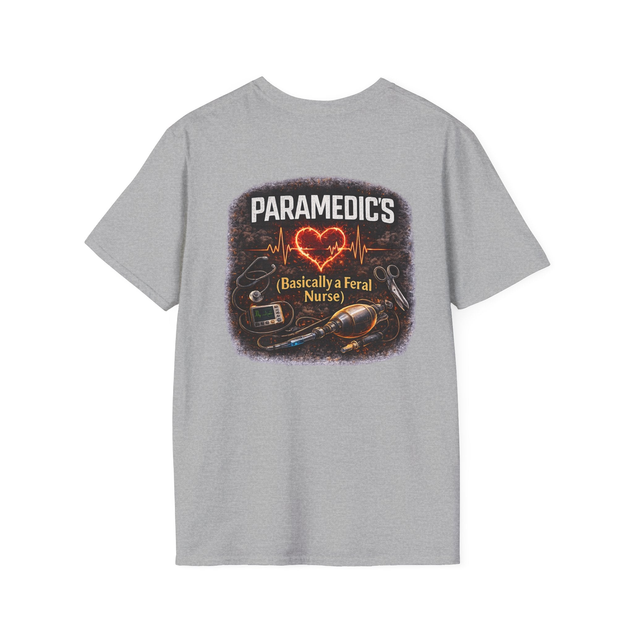 Paramedic T-Shirt — "Paramedic's (Basically a Feral Nurse)" Graphic Tee
