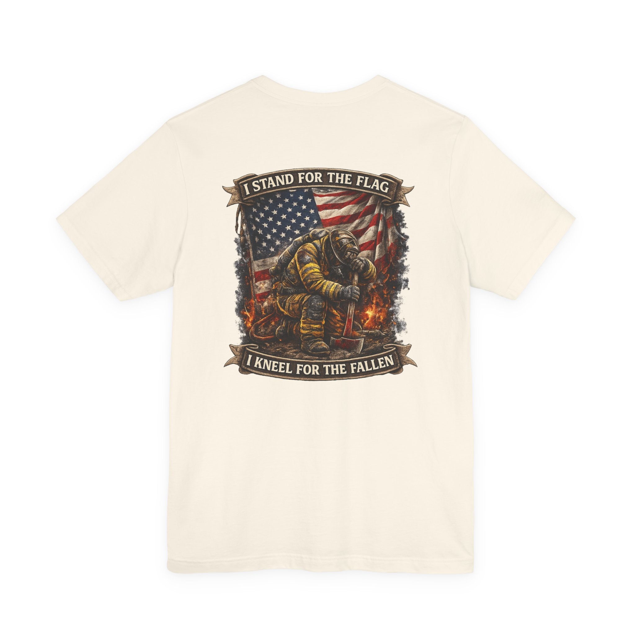 Patriotic Tee — "I Stand for the Flag, I Kneel for the Fallen" Memorial T-Shirt