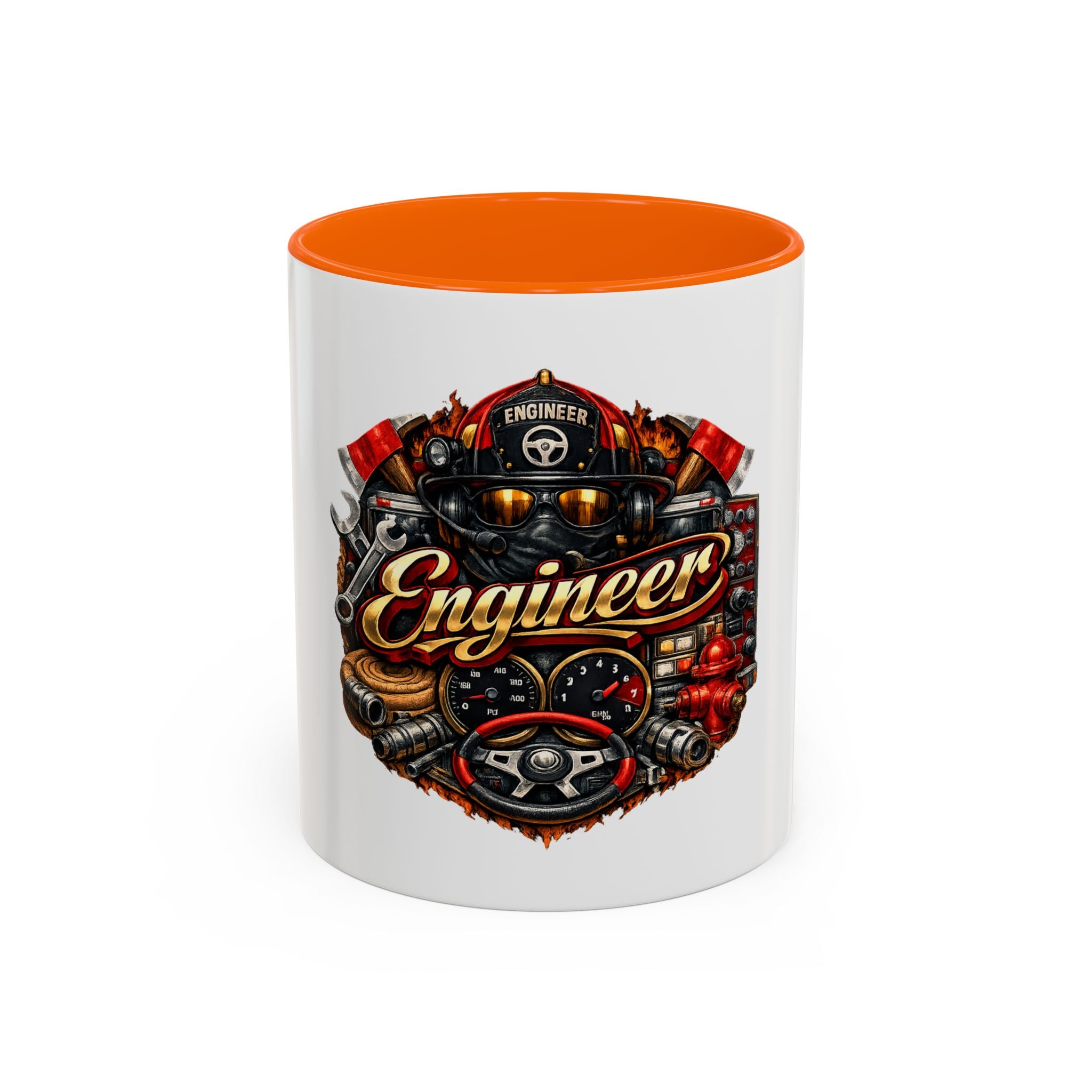 Engineer Coffee Mug — Vintage Mechanic Tools Design (11oz & 15oz Accent)