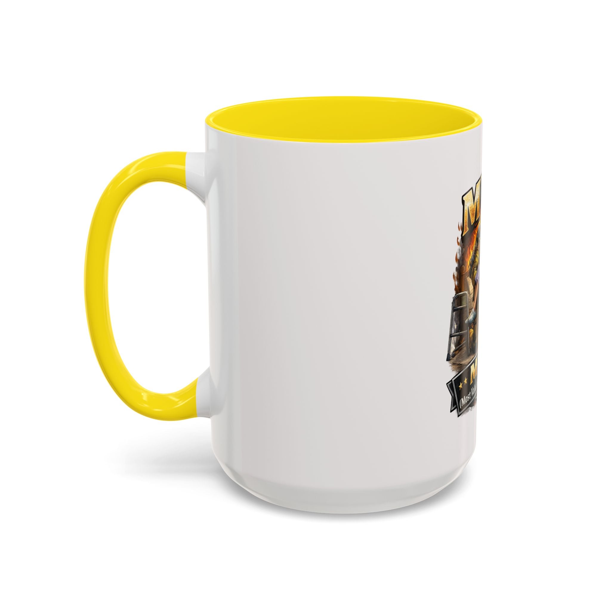 Firefighter Coffee Cup "MVP Most Valuable Picker-upper" Accent Coffee Mug (11, 15oz)
