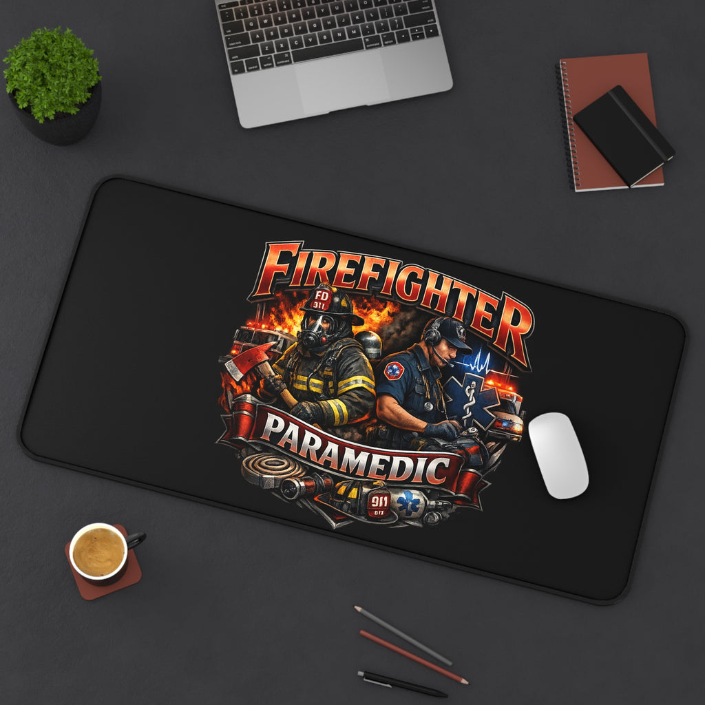 Firefighter Paramedic Desk Mat