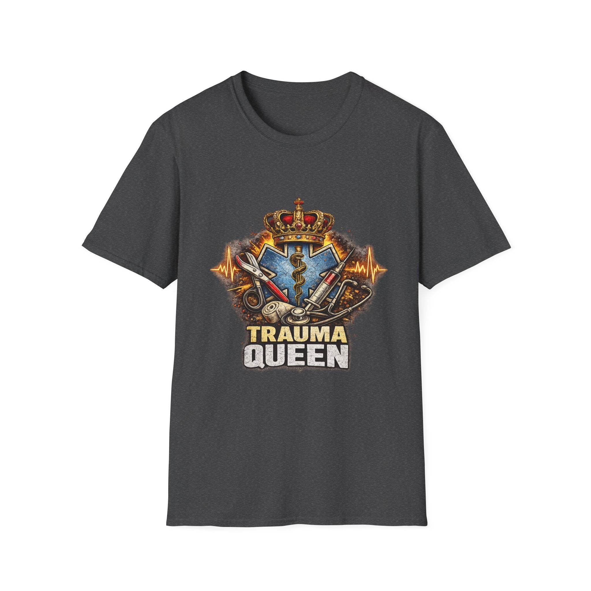 Trauma Queen T-Shirt — EMS/Paramedic Badge Graphic Tee